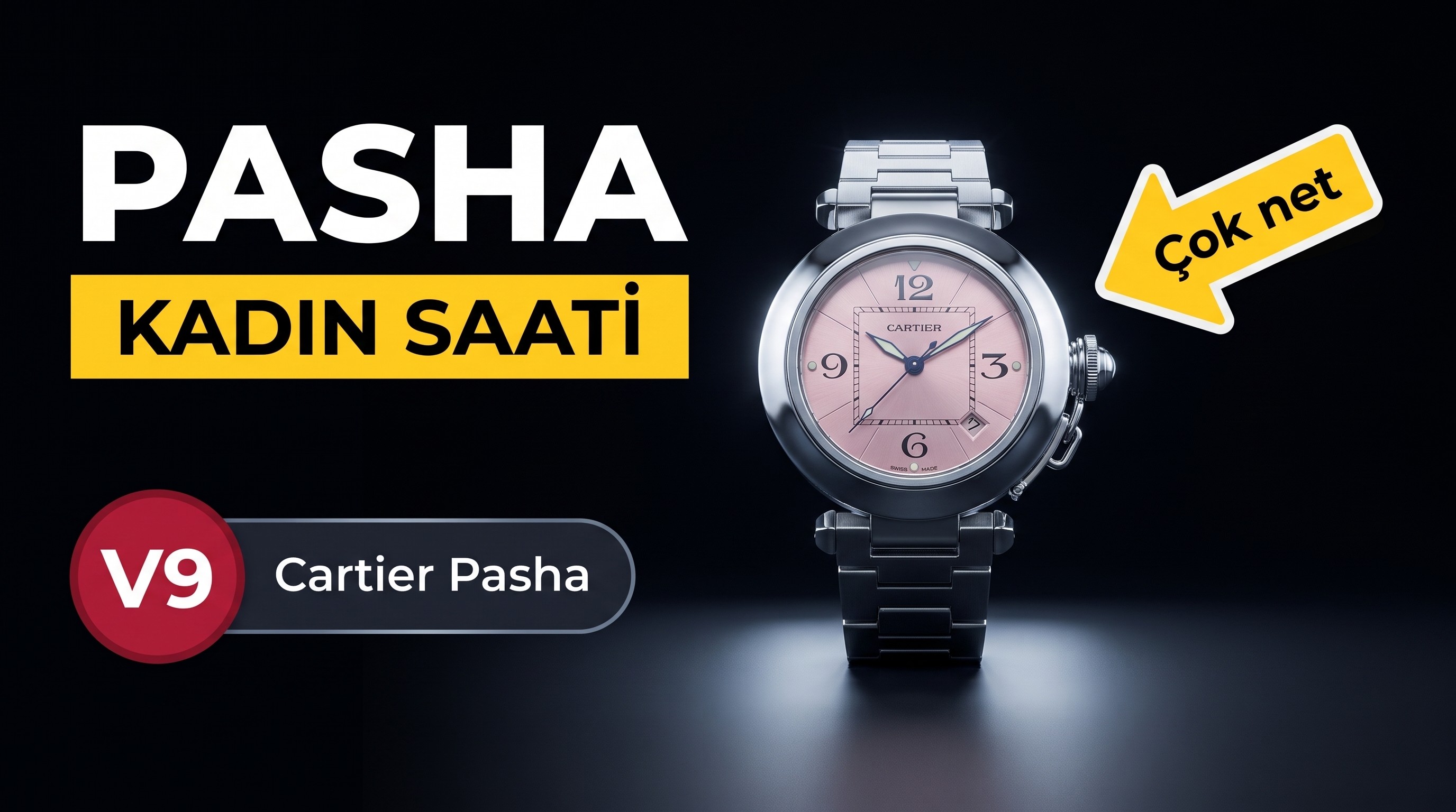 V9 Factory Cartier Pasha Serisi W31074M7 Kadın Kol Saati İncelemesi - Azınlığın Gözdesi