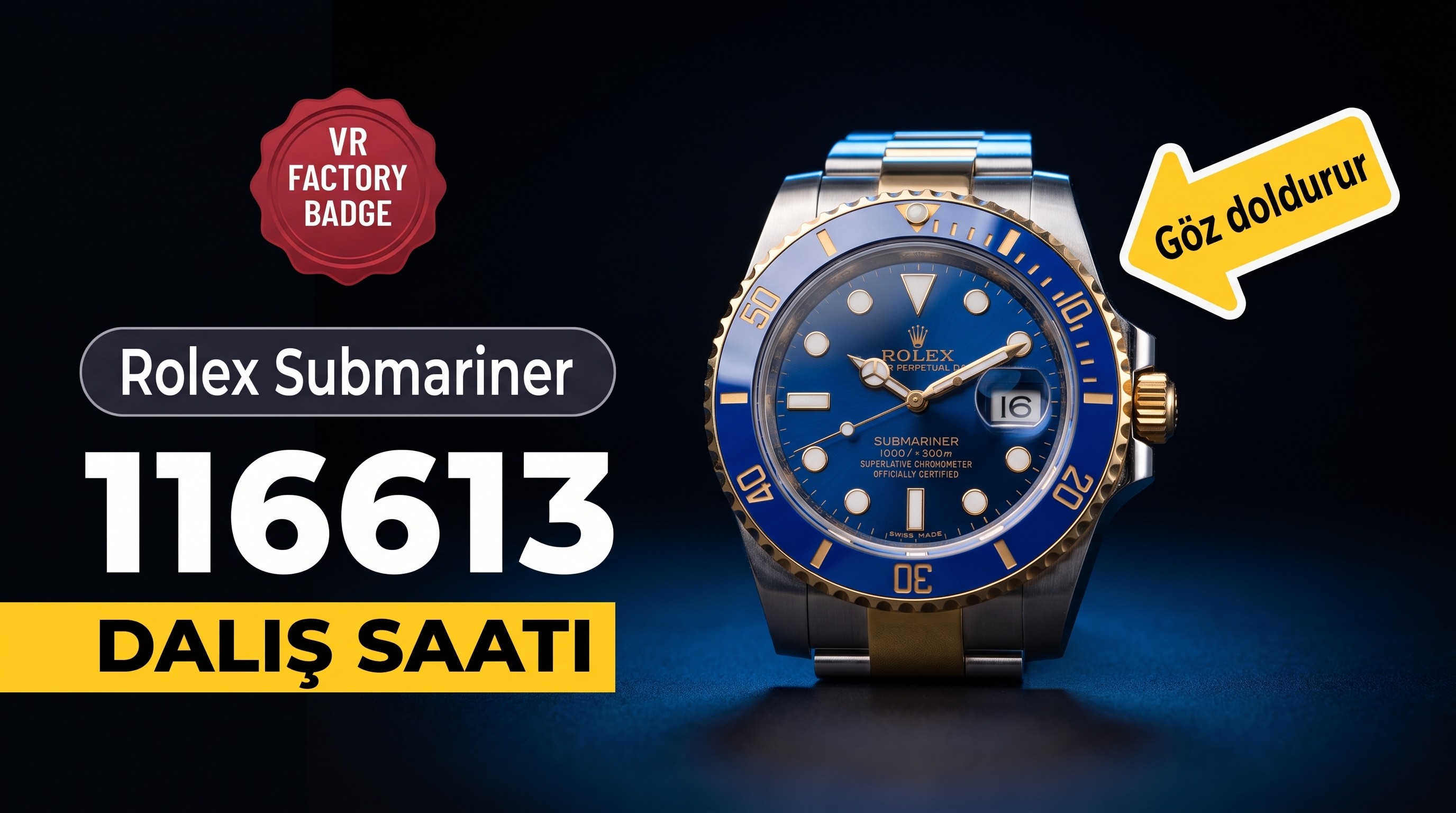 Rolex Submariner 116613 Noob Factory İncelemesi