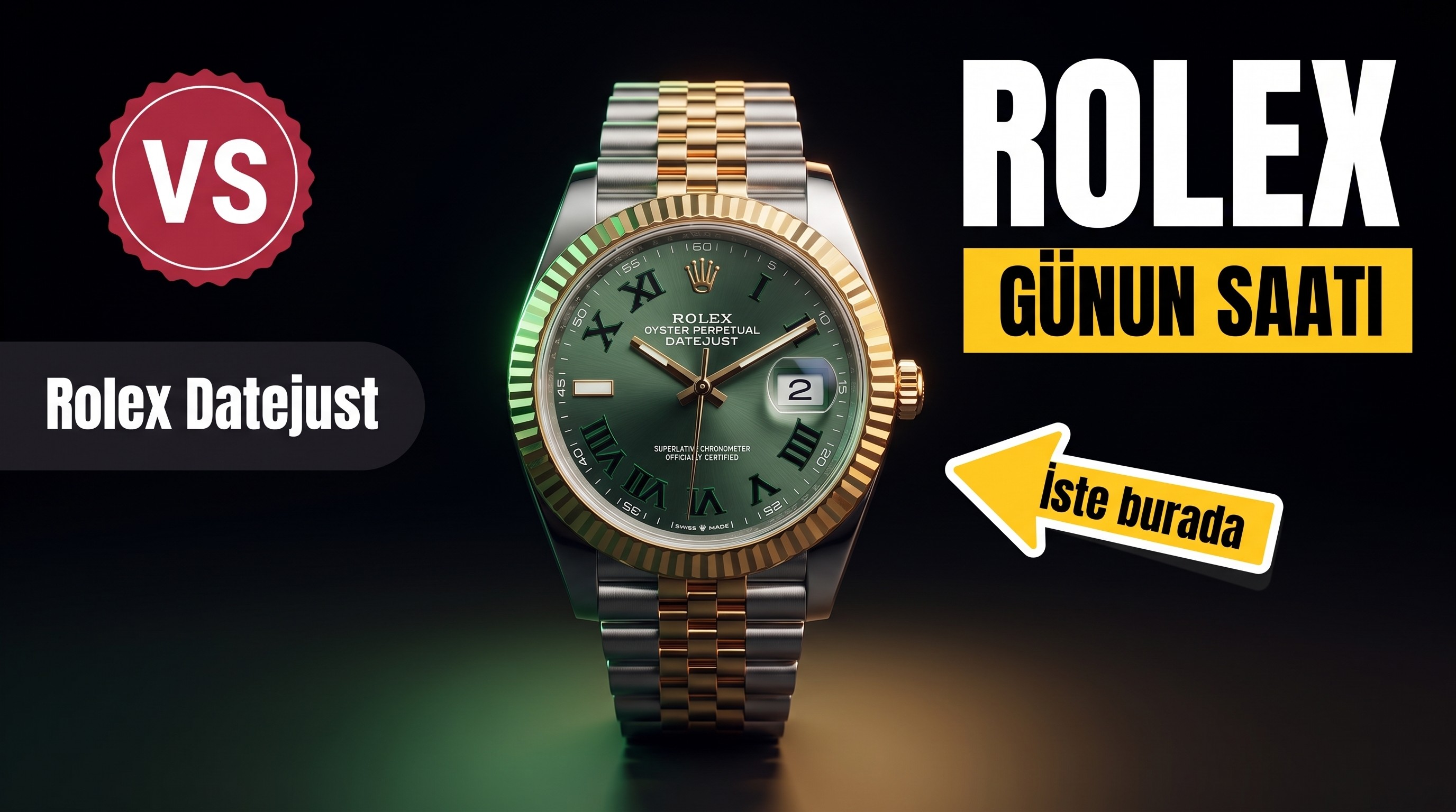 VS Fabrikası Rolex Datejust 41 MM Saat