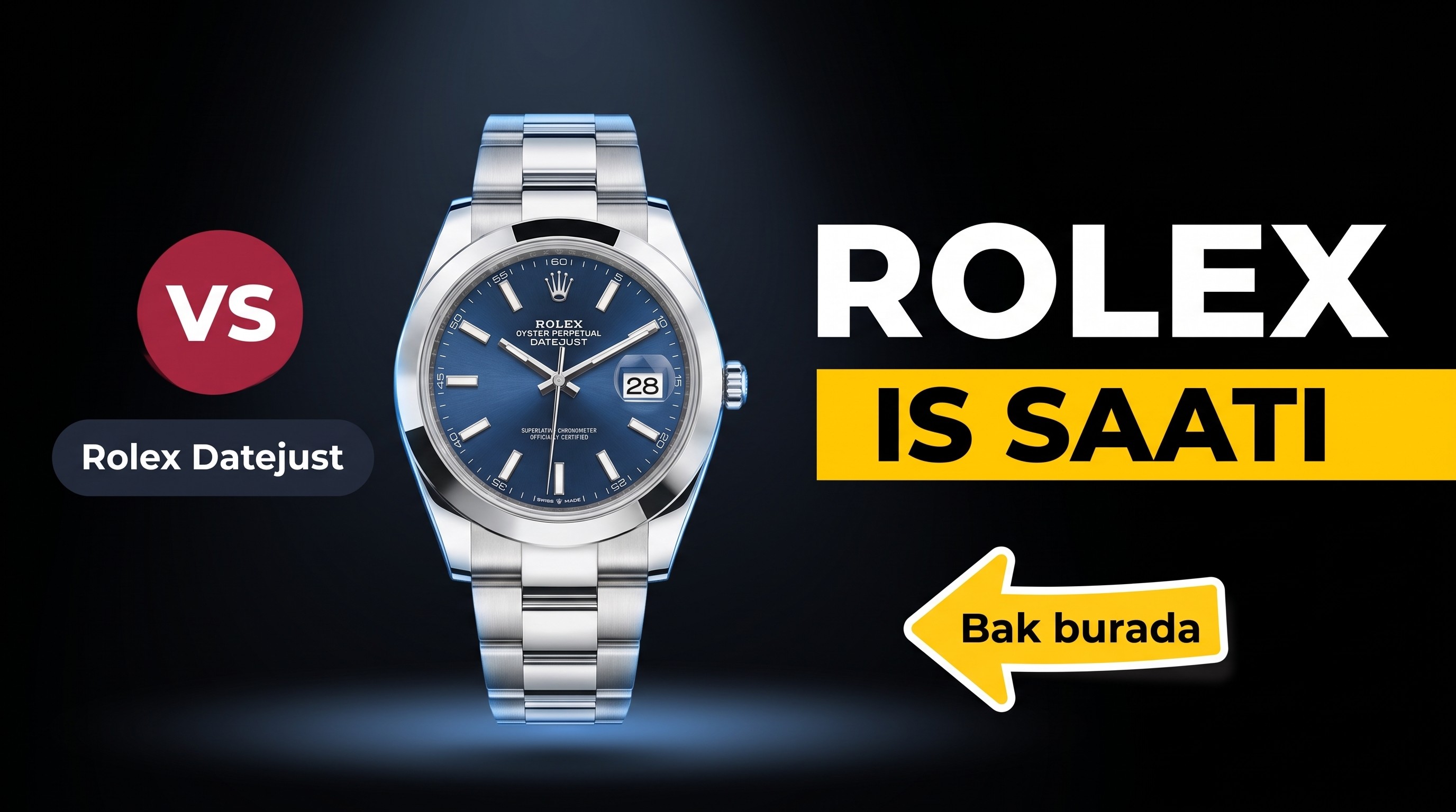 VS Fabrikası Rolex Datejust 41 MM Saat