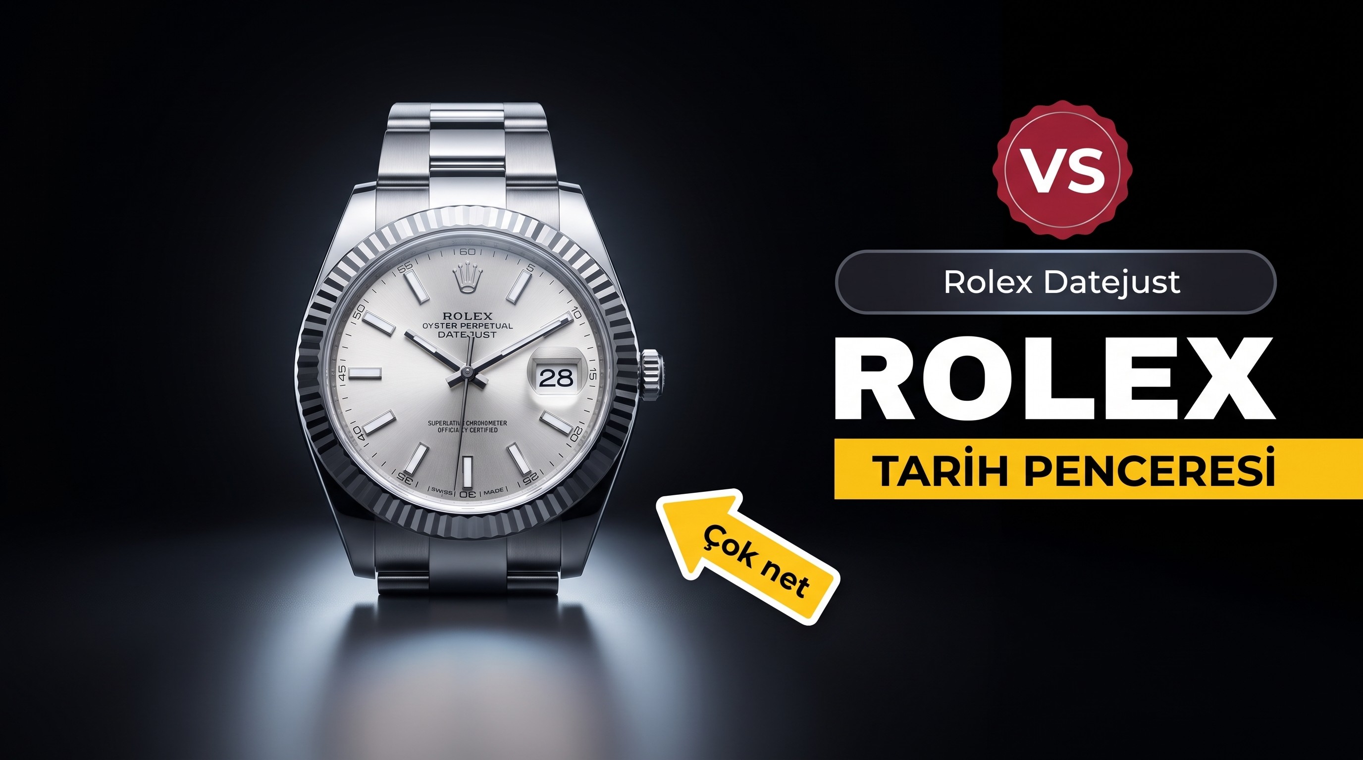 VS Fabrikası Rolex Datejust 41 MM Saat