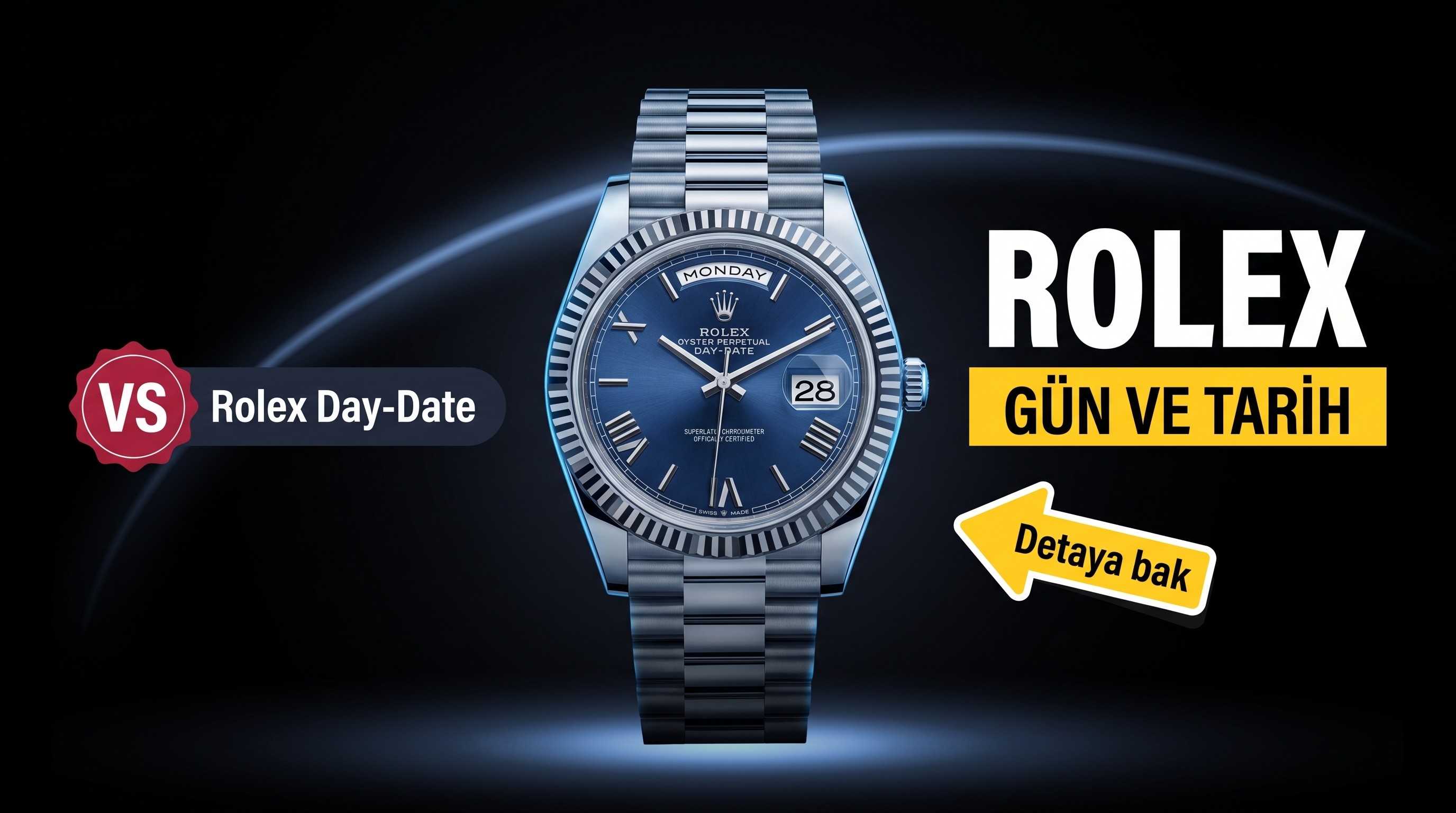 VS Factory 2025 amiral gemisi çalışması | Rolex Day-Date replika zirve sürümü, sınıfının üstünde sert bir güç