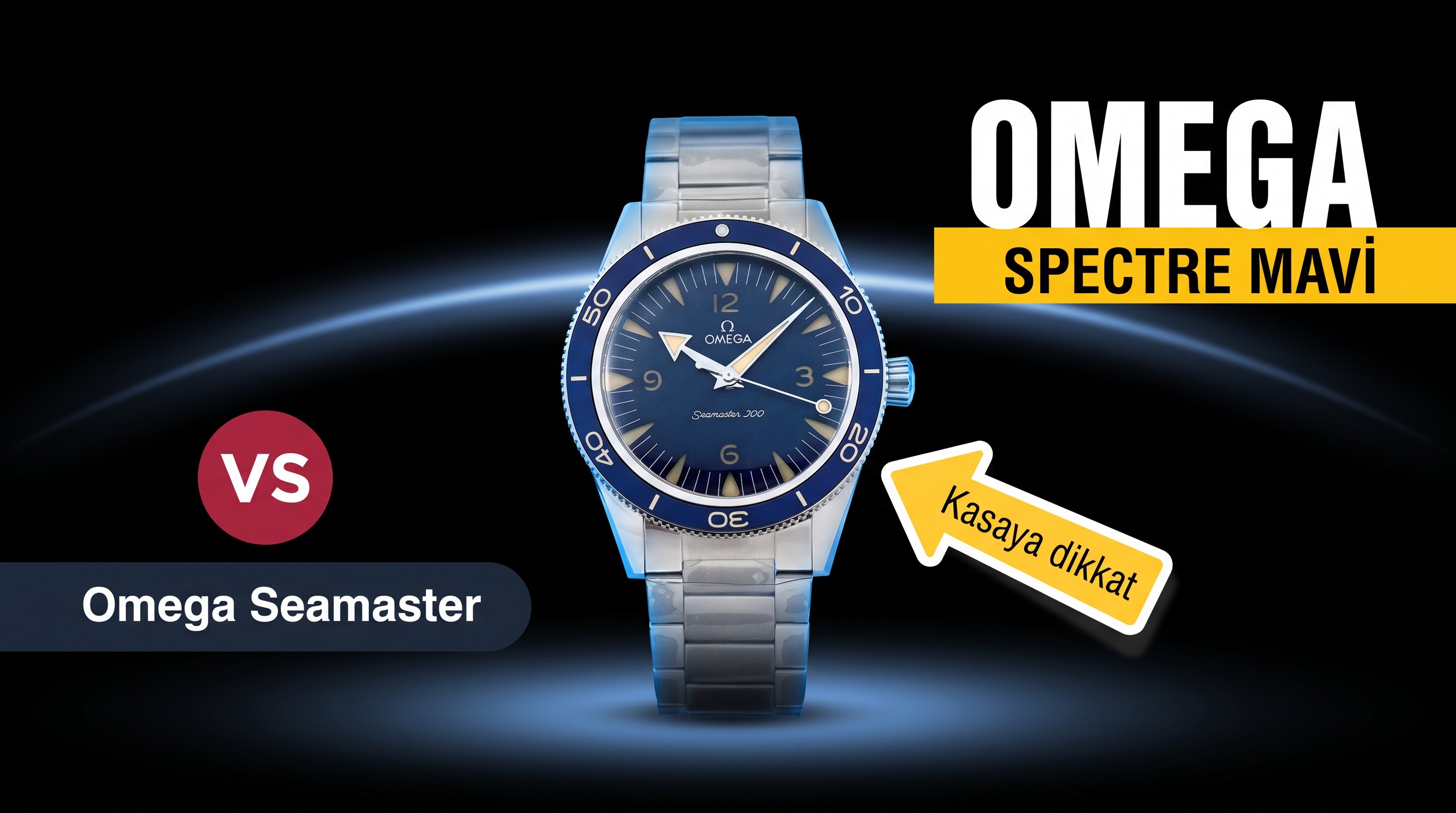 Vs Factory Omega Seamaster 150M Koyu Mavi Spectr...