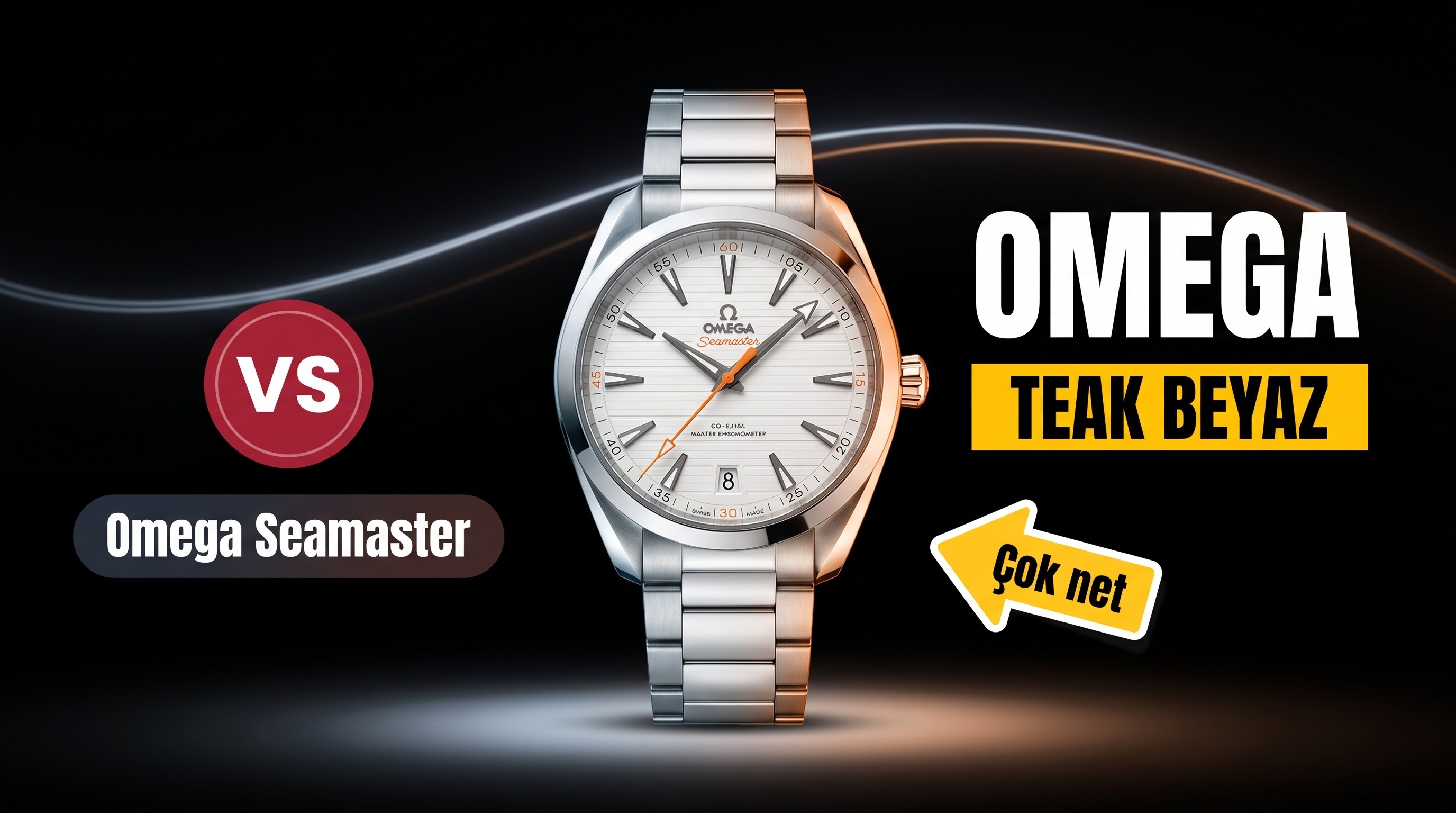 Vs Factory Omega Seamaster 150M Teak Beyaz Kadra...