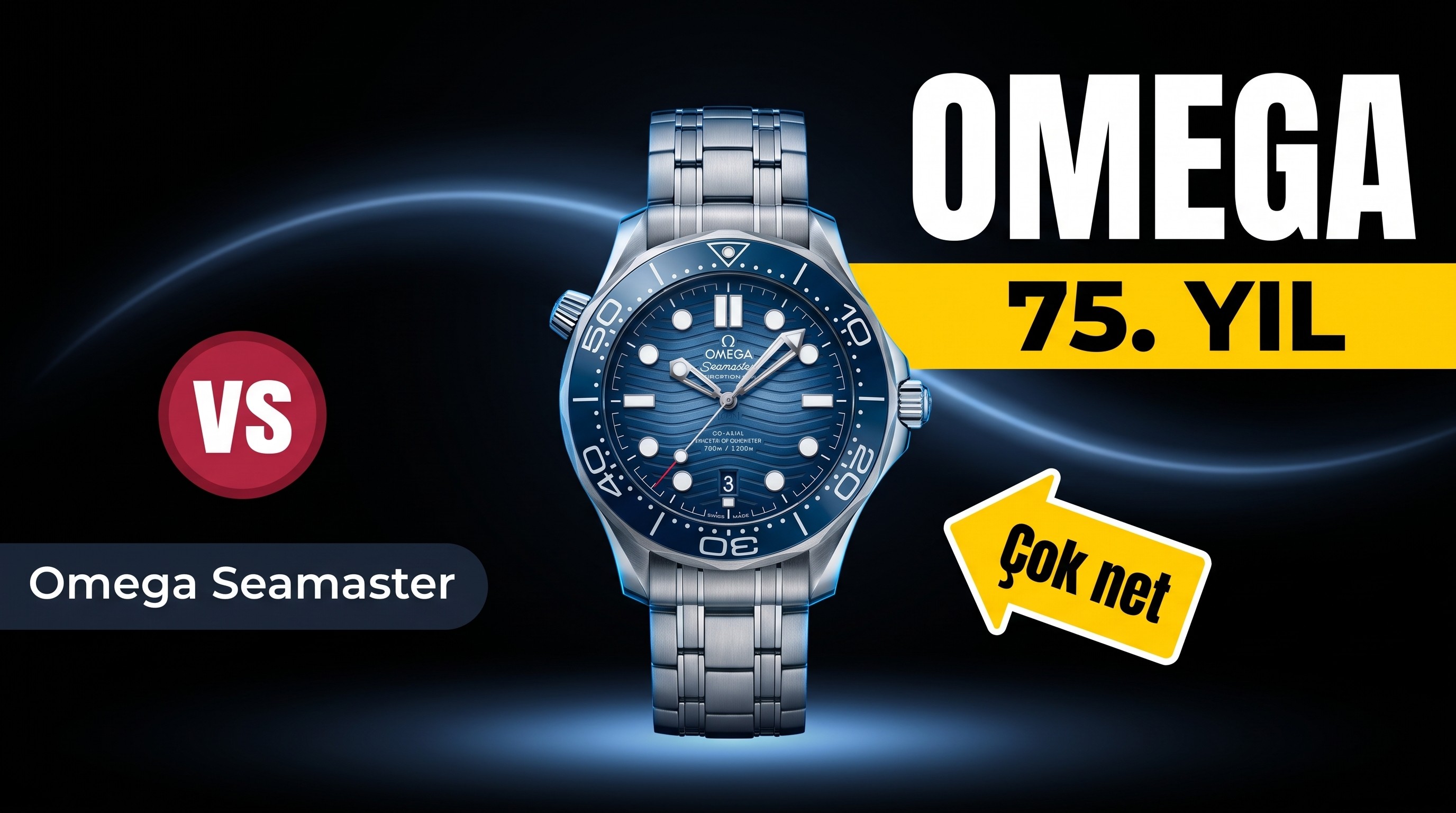 Vs Factory Omega Seamaster 300M 75 Yil Ozel Seri...