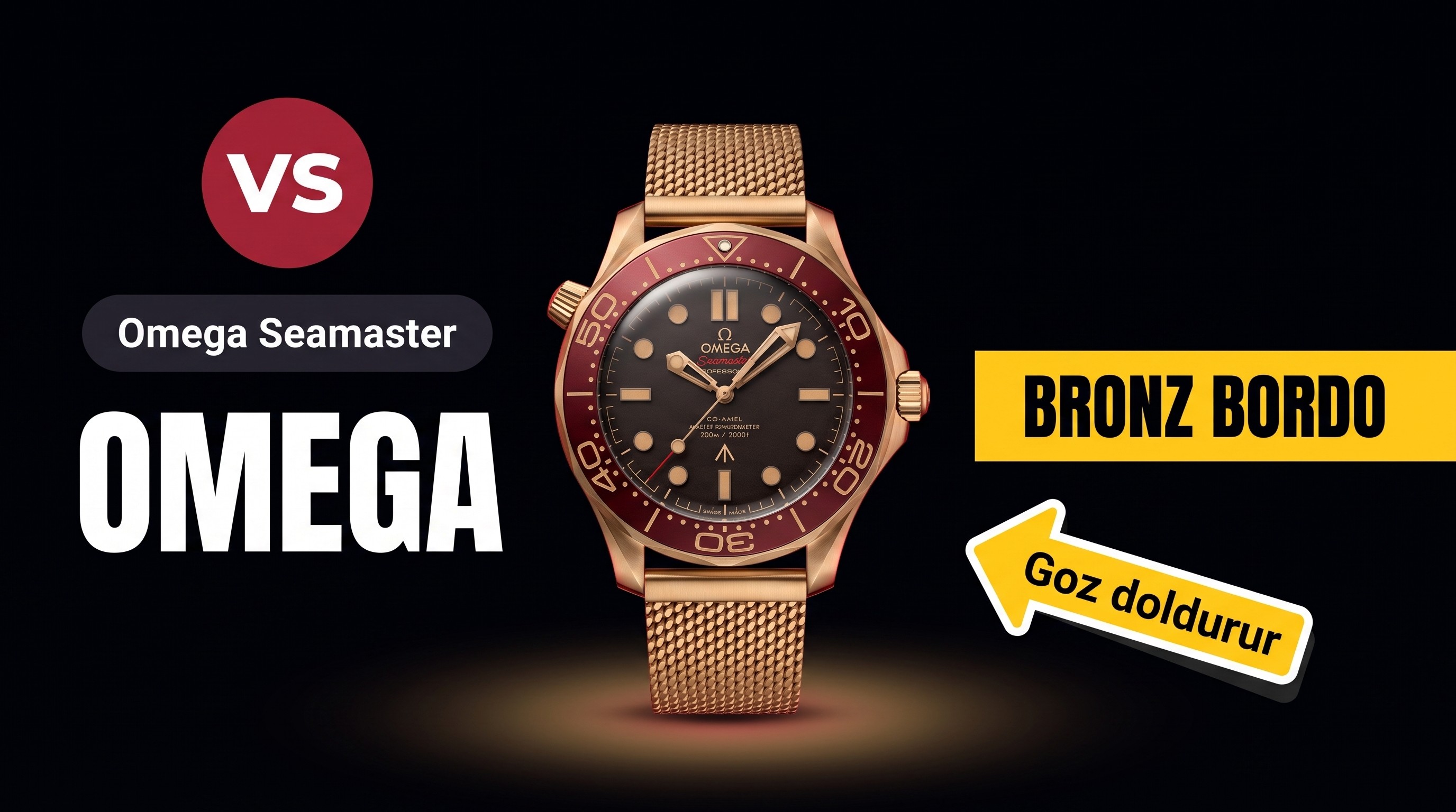 Vs Factory Omega Seamaster 300M Bronz Malzeme Bo...