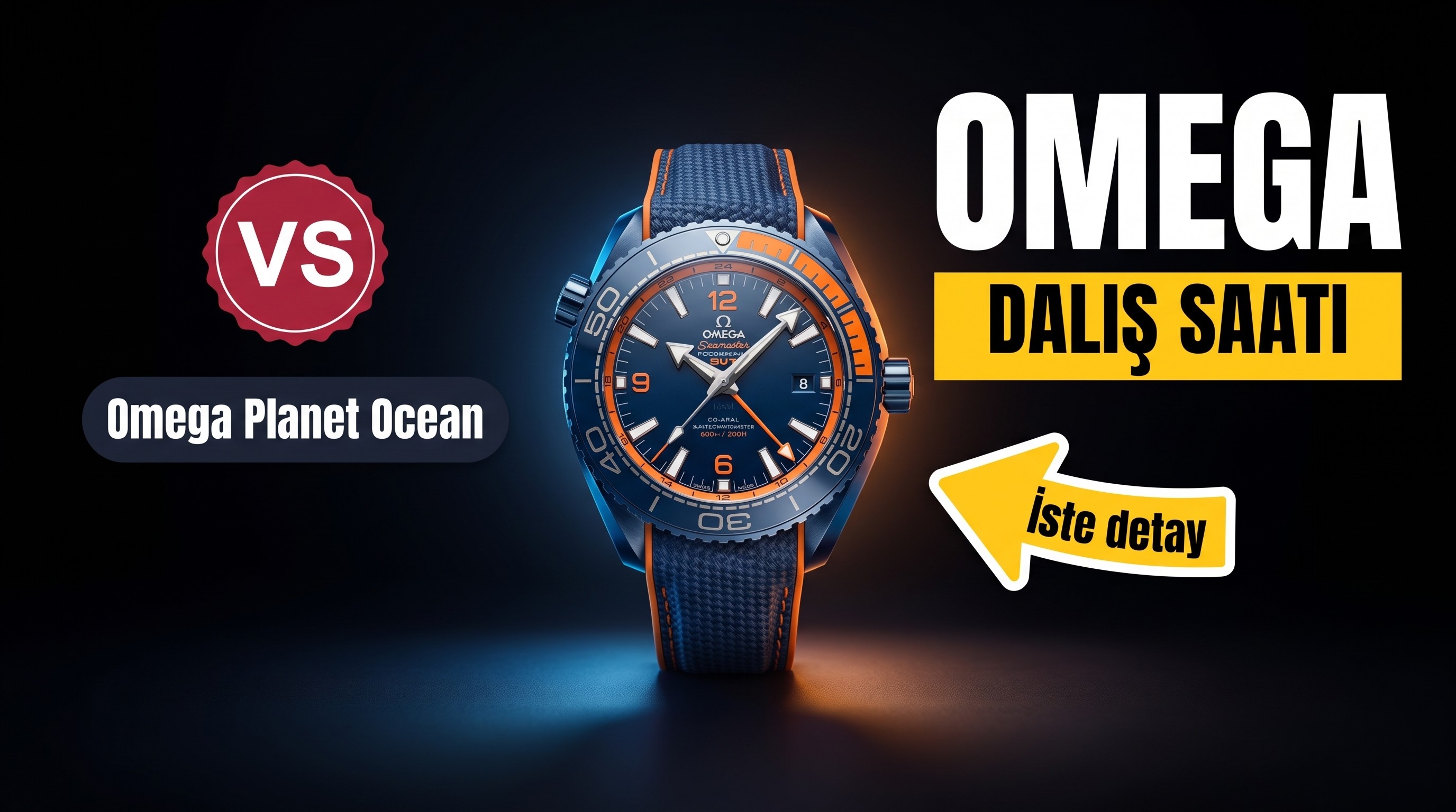 VS Factory Omega Seamaster Planet Ocean 300M Co-Axial Master Chronometer kol saati