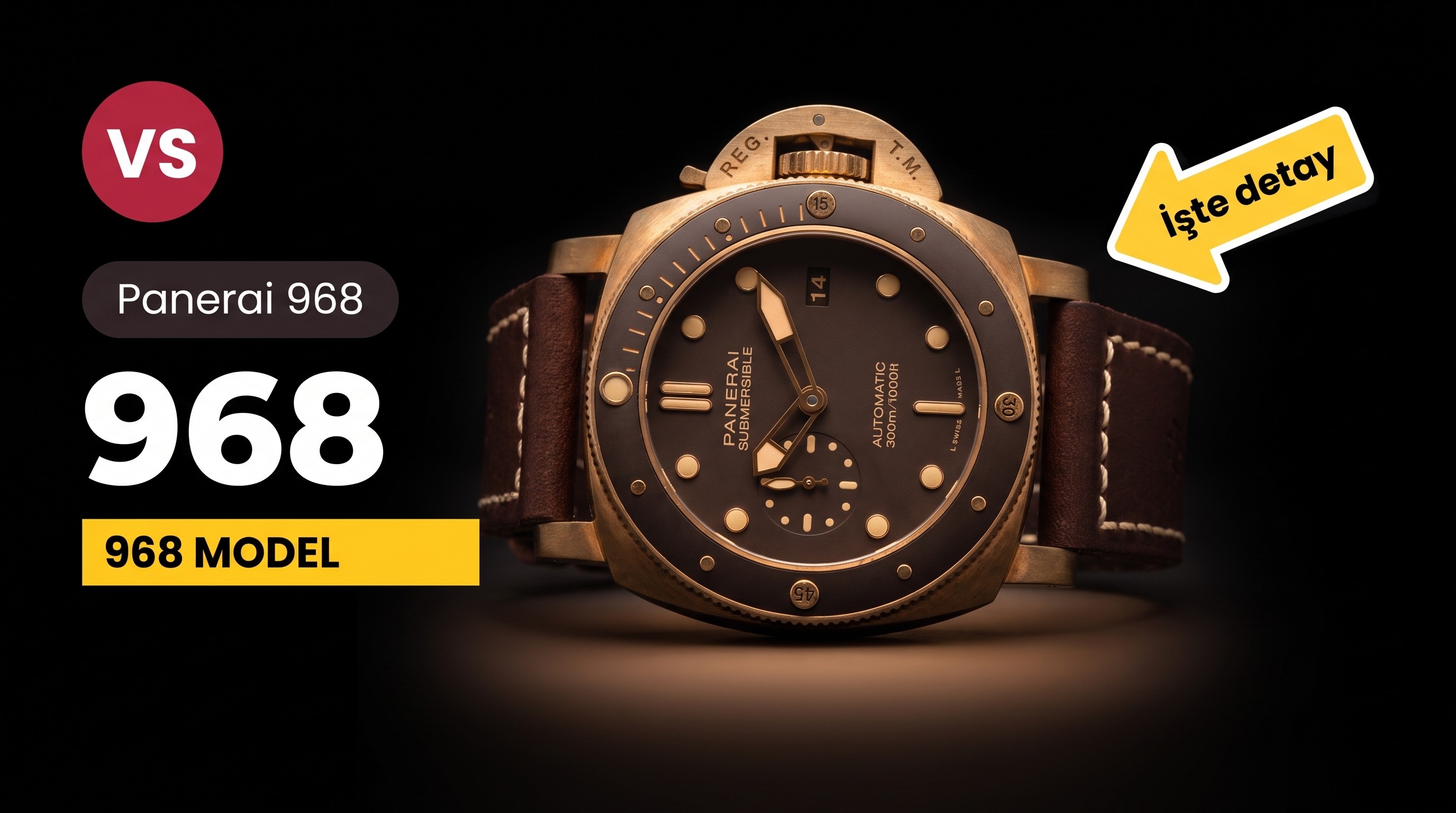 VS Factory Panerai 968 Replika Kol Saati - VS Watch
