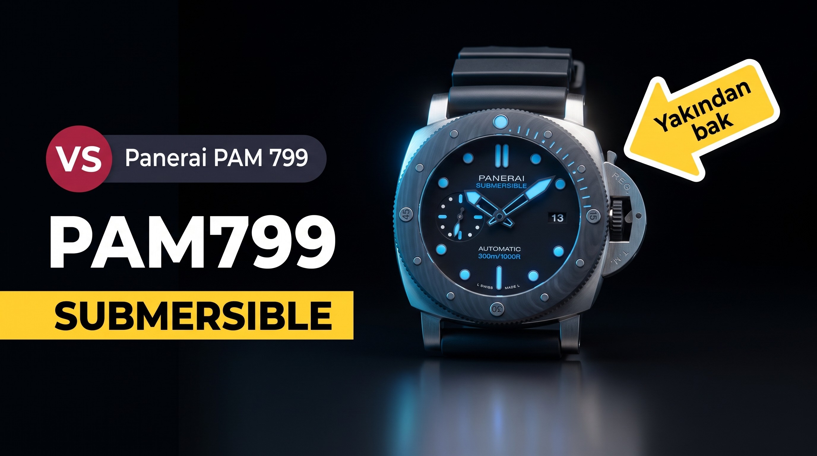 Panerai Luminor Submersible PAM00799 VS Factory...