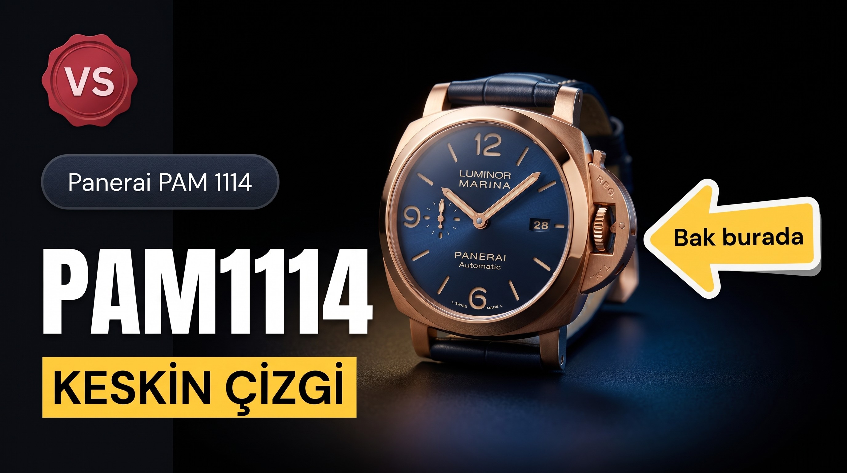Vs Factory Panerai Pam1114 Replika Kol Saati vs...