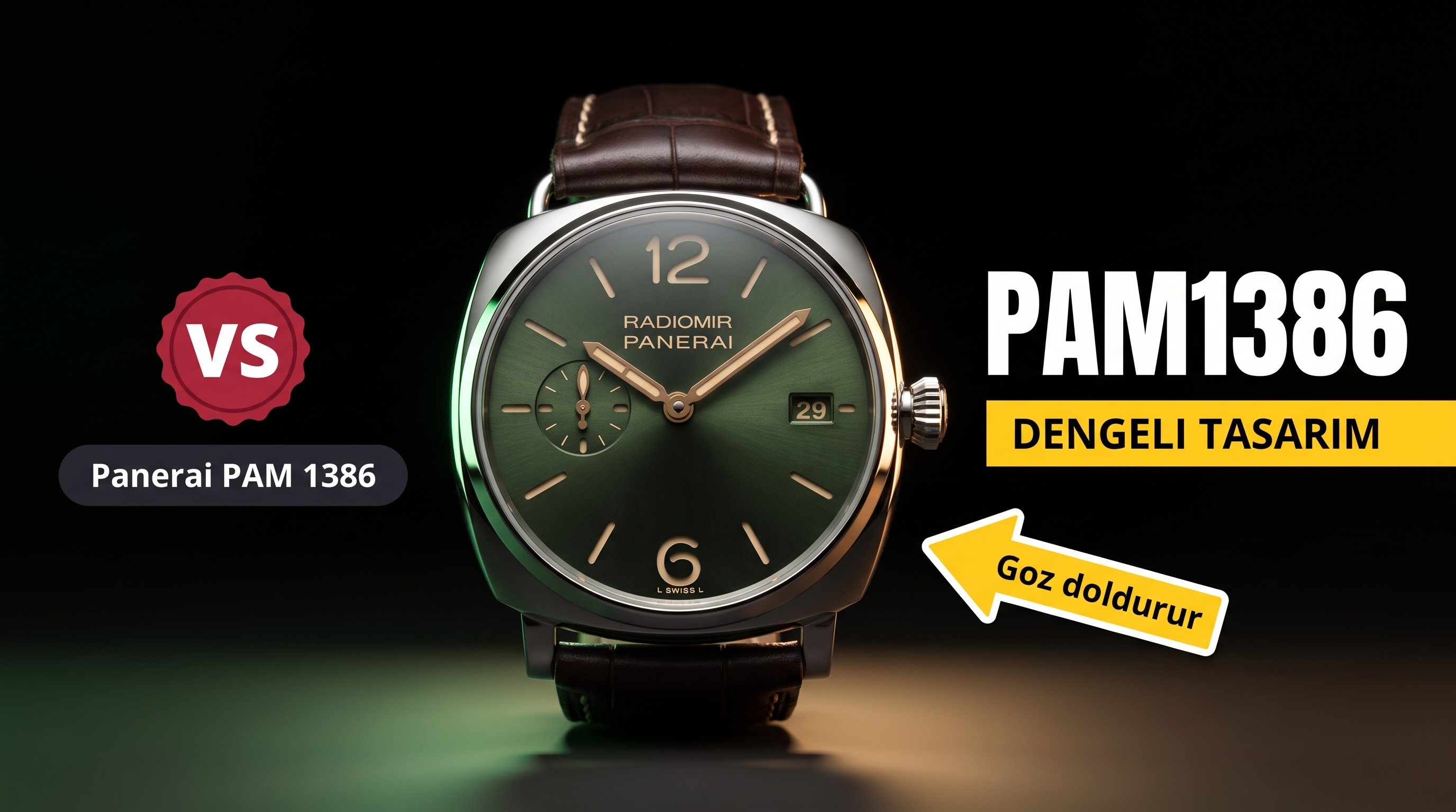 VS Factory Panerai PAM1386 replika kol saati-VS Saat