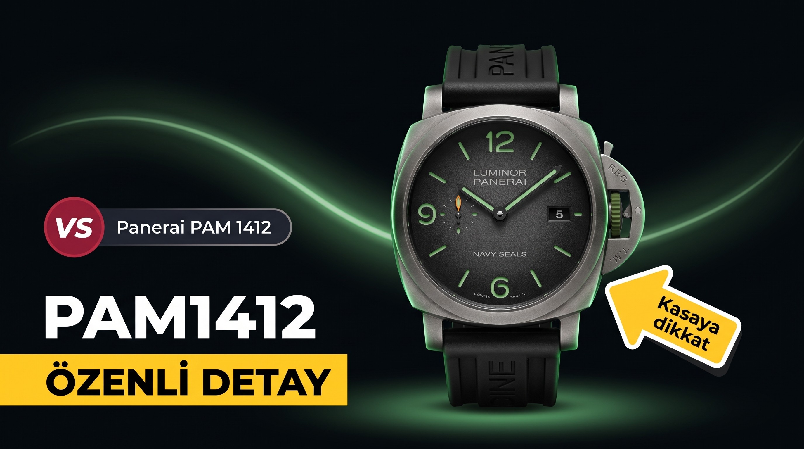 VS Factory Panerai PAM1412 replika kol saati - VS saat
