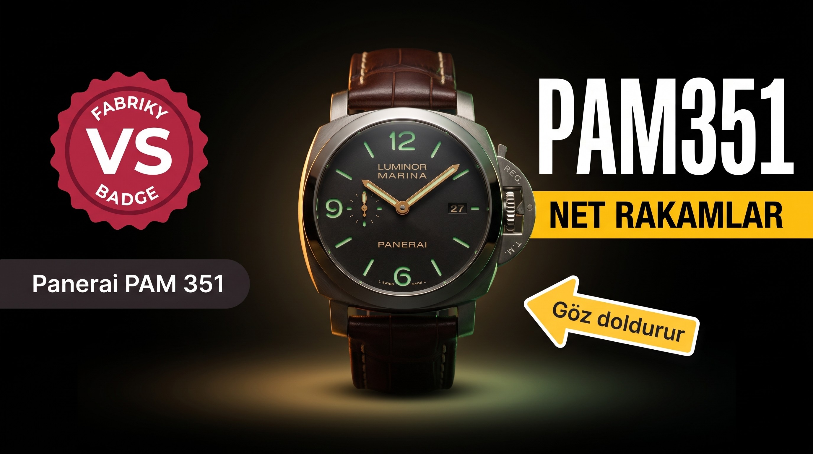 VS Factory Panerai PAM351 replika saat - VS saat