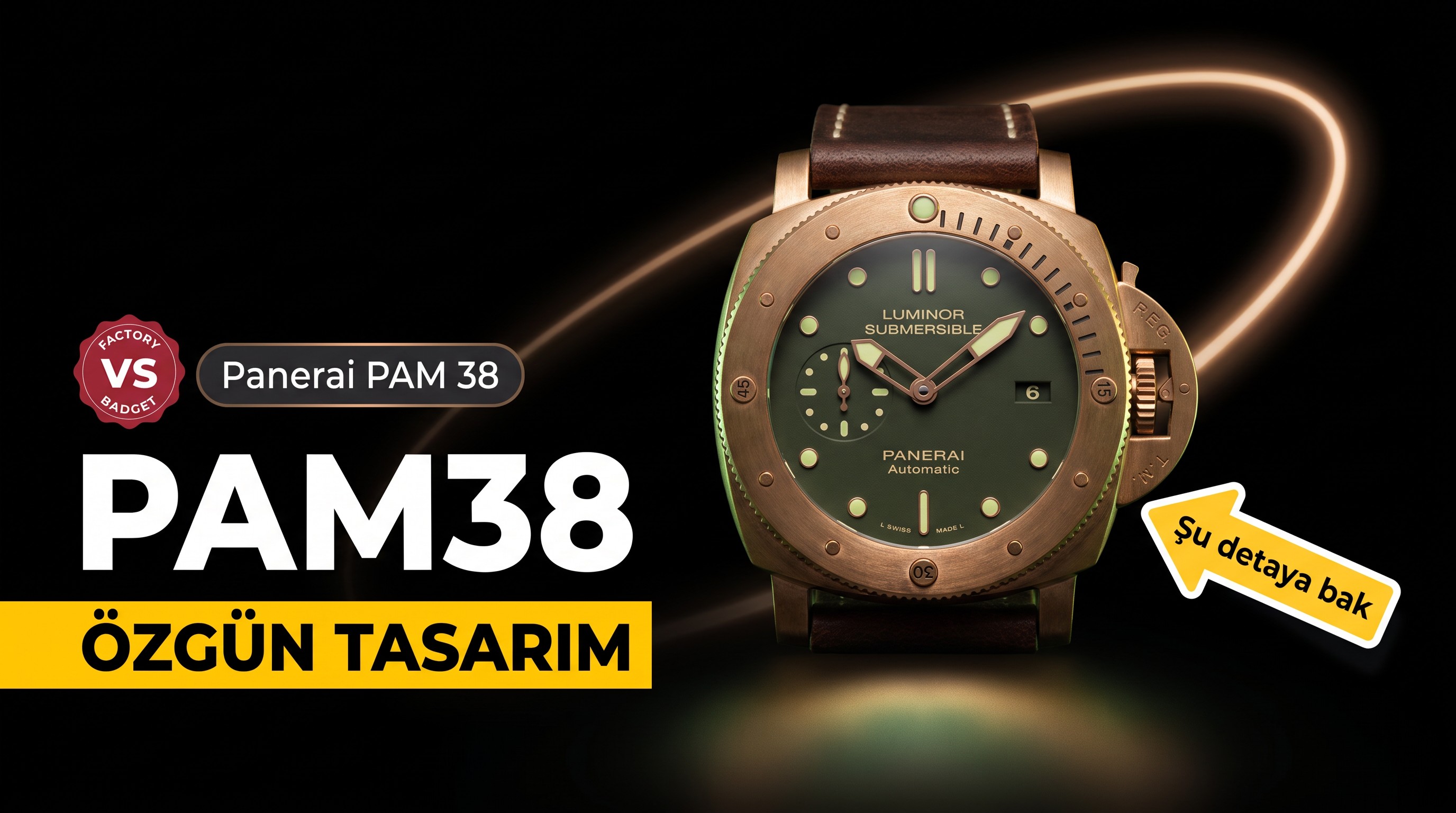 VS Factory Panerai PAM38 replika saat - VS Saat