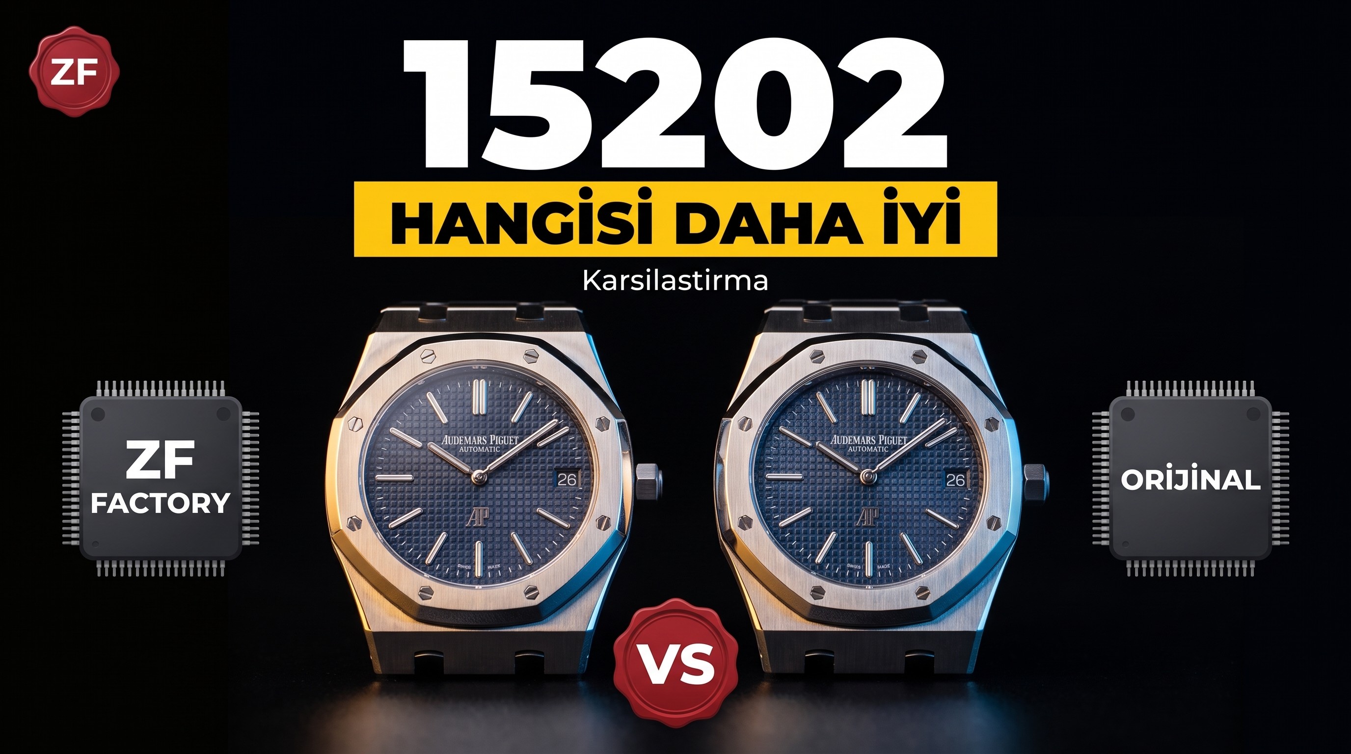 AP15202 için hangi fabrika? ZF Factory Audemars Piguet 15202'nin orijinalle karşılaştırması XF Factory'i geçebilir mi?