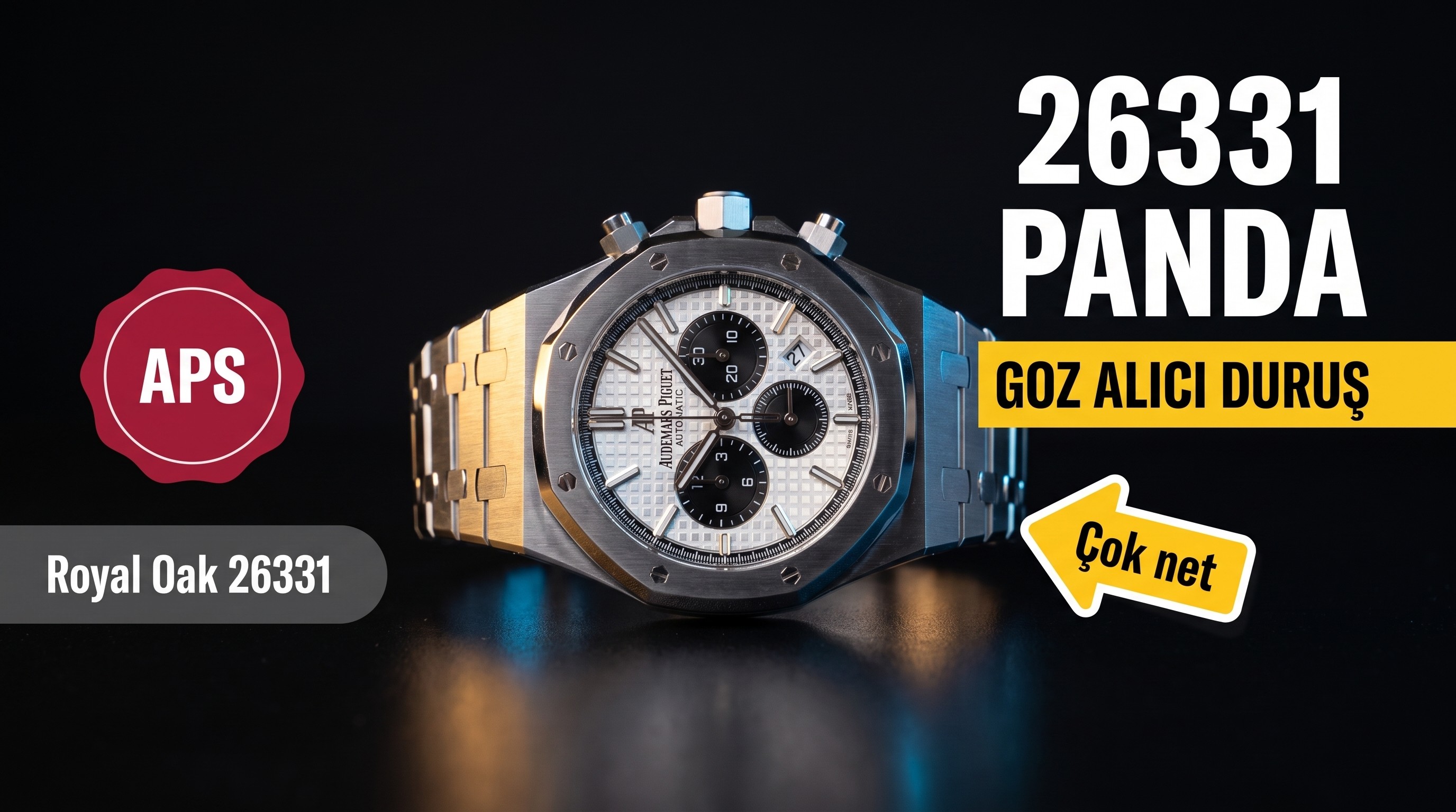 APS Factory Audemars Piguet Royal Oak 26331 beyaz panda entegre kronograf mekanizması almaya değer mi?