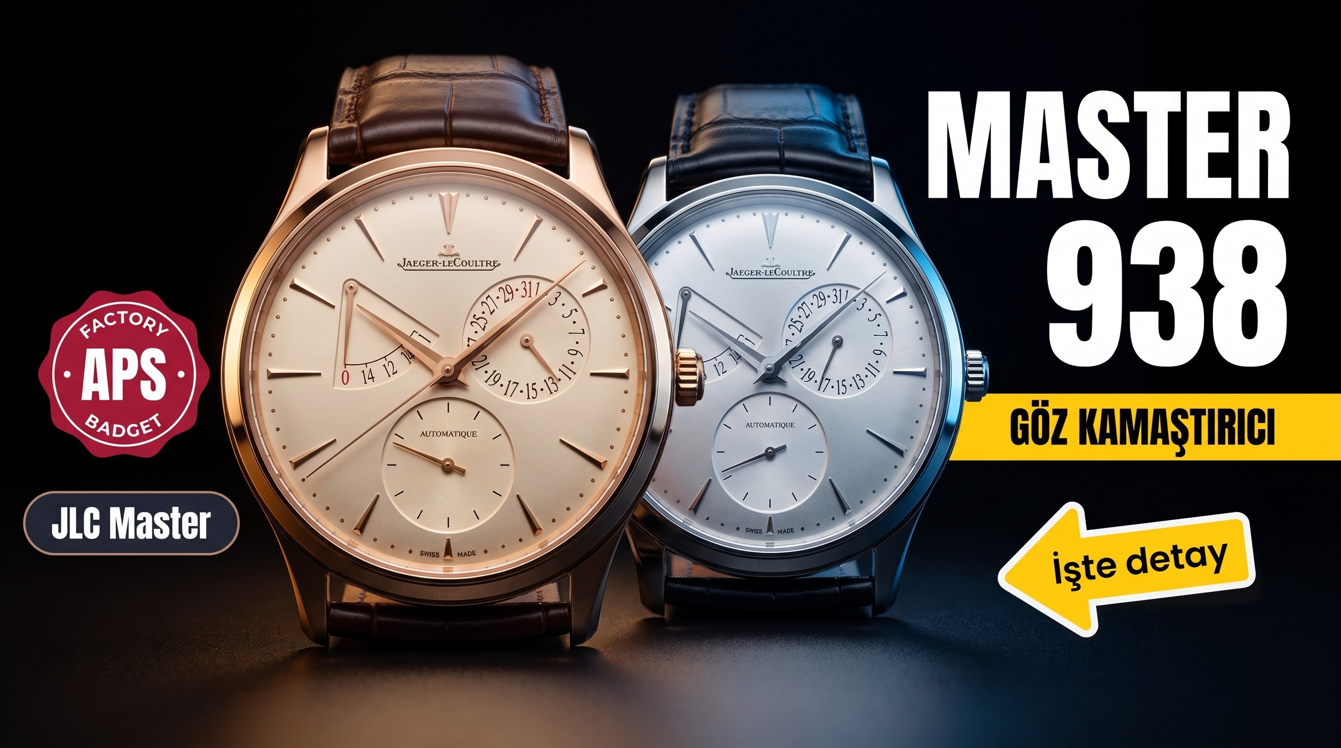 APS Factory Jaeger-LeCoultre Master serisi palyaço: 938 entegre mekanizmalı modelin işçiliği nasıl?