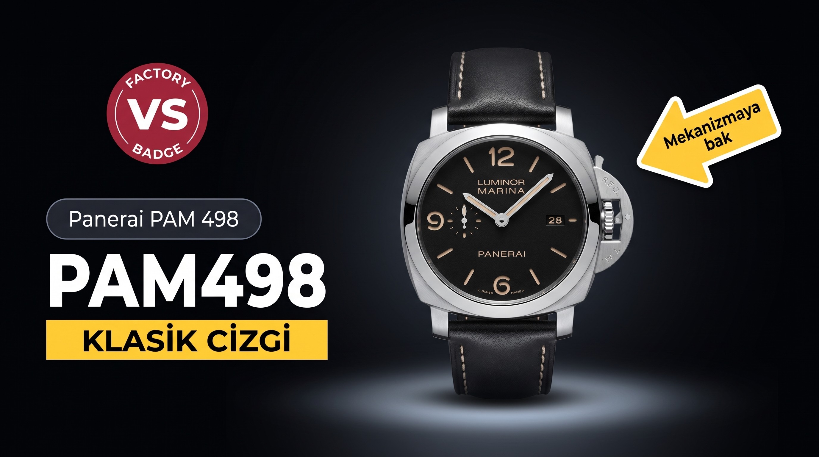 VS Factory Panerai PAM498 Replika Kol Saati «Fu Modeli» - VS Saat