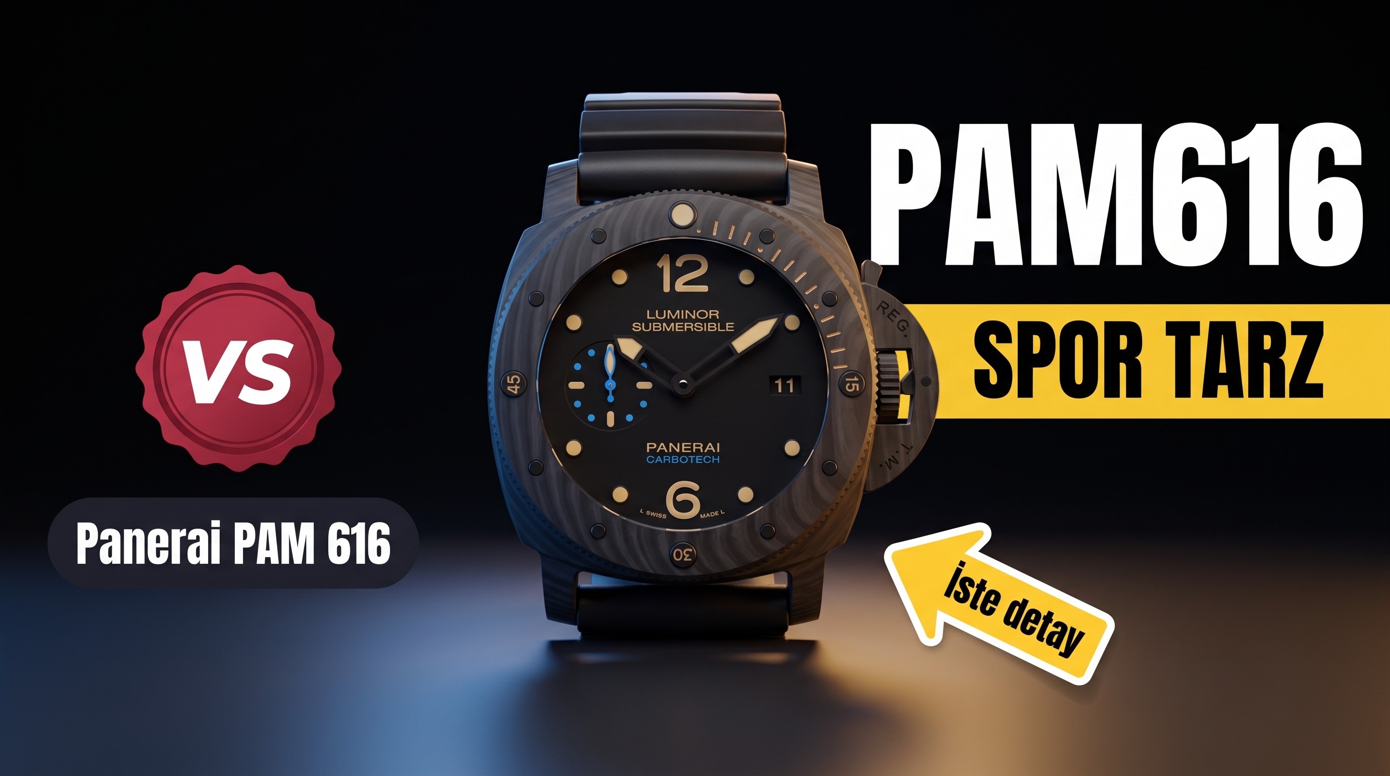 VS Factory Panerai PAM616 replika kol saati - VS saat