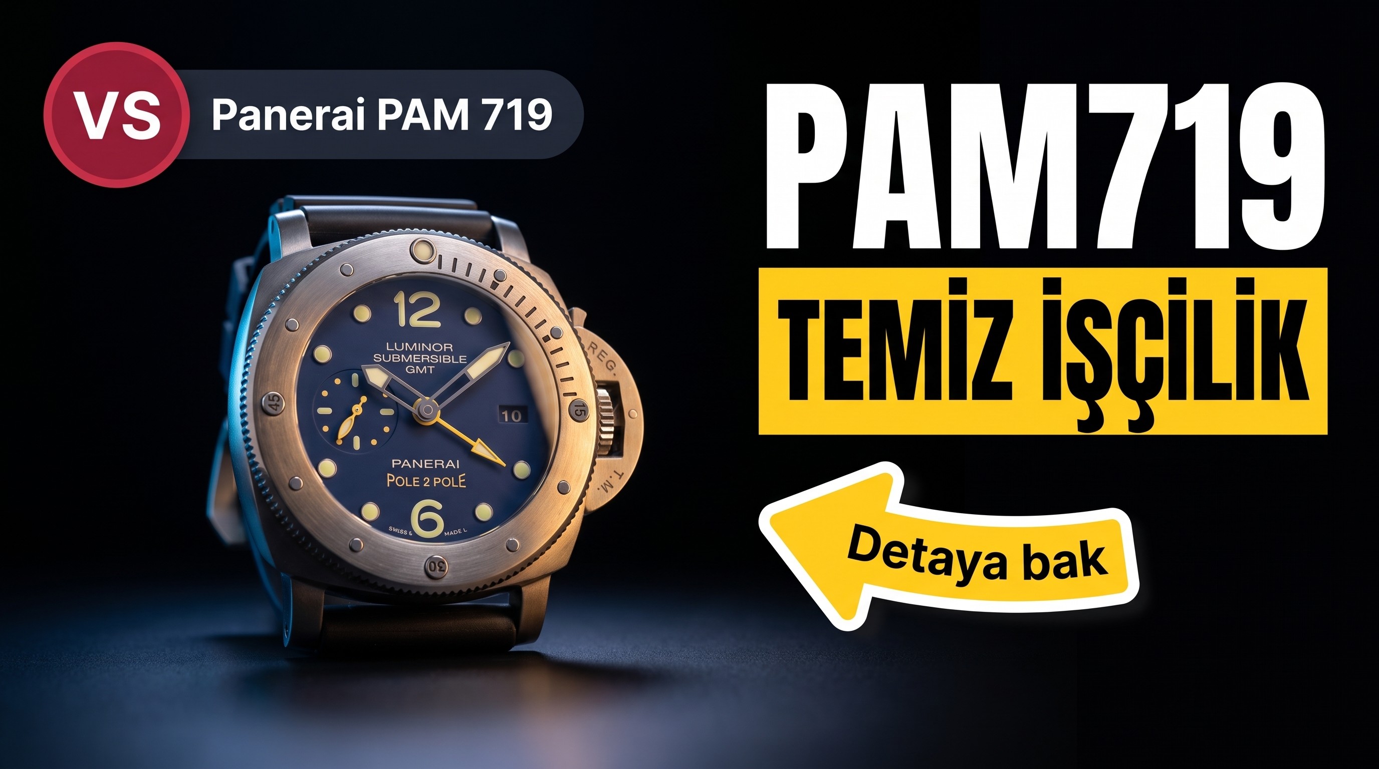 VS Factory Panerai PAM719 Replika Kol Saati - VS Saat