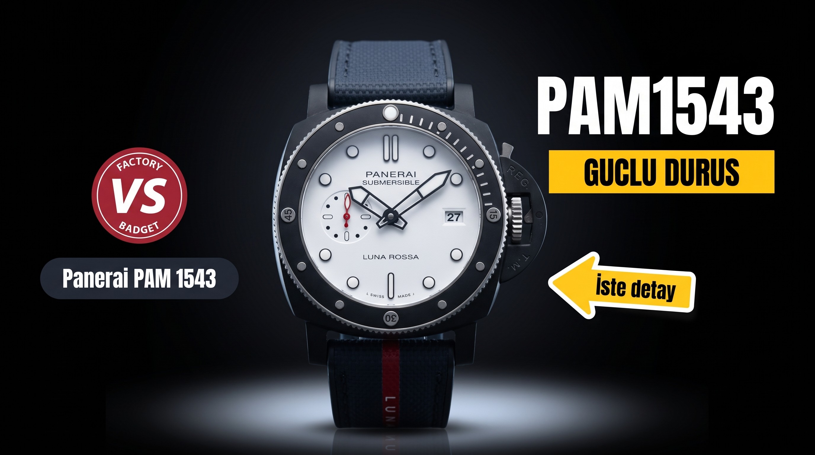 VS Factory Panerai Submersible Serisi PAM01543 Replika Kol Saati - VS Saat