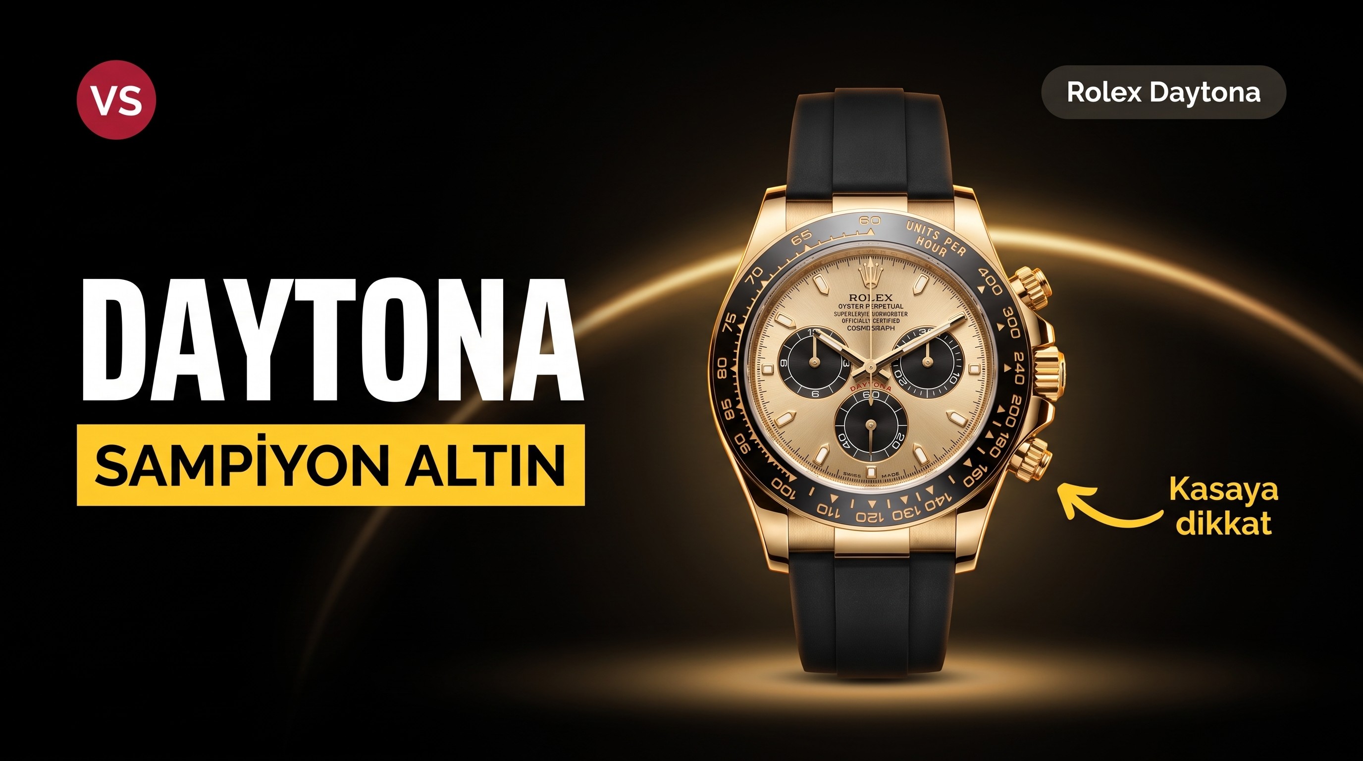 Vs Factory Rolex Altin Daytona 4131 Model Replik...