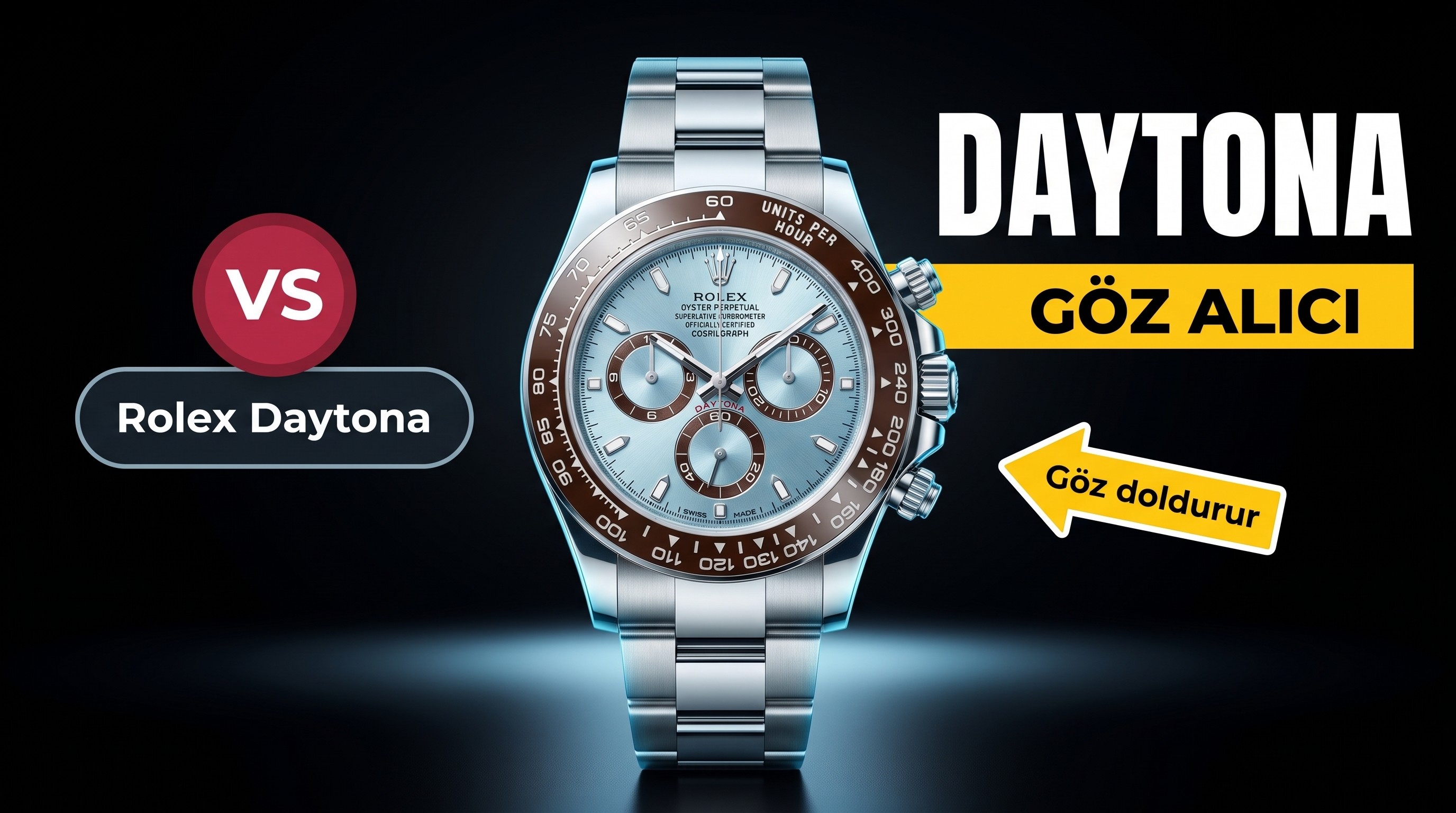 Vs Factory Rolex Buz Mavisi Daytona Replika Kol...