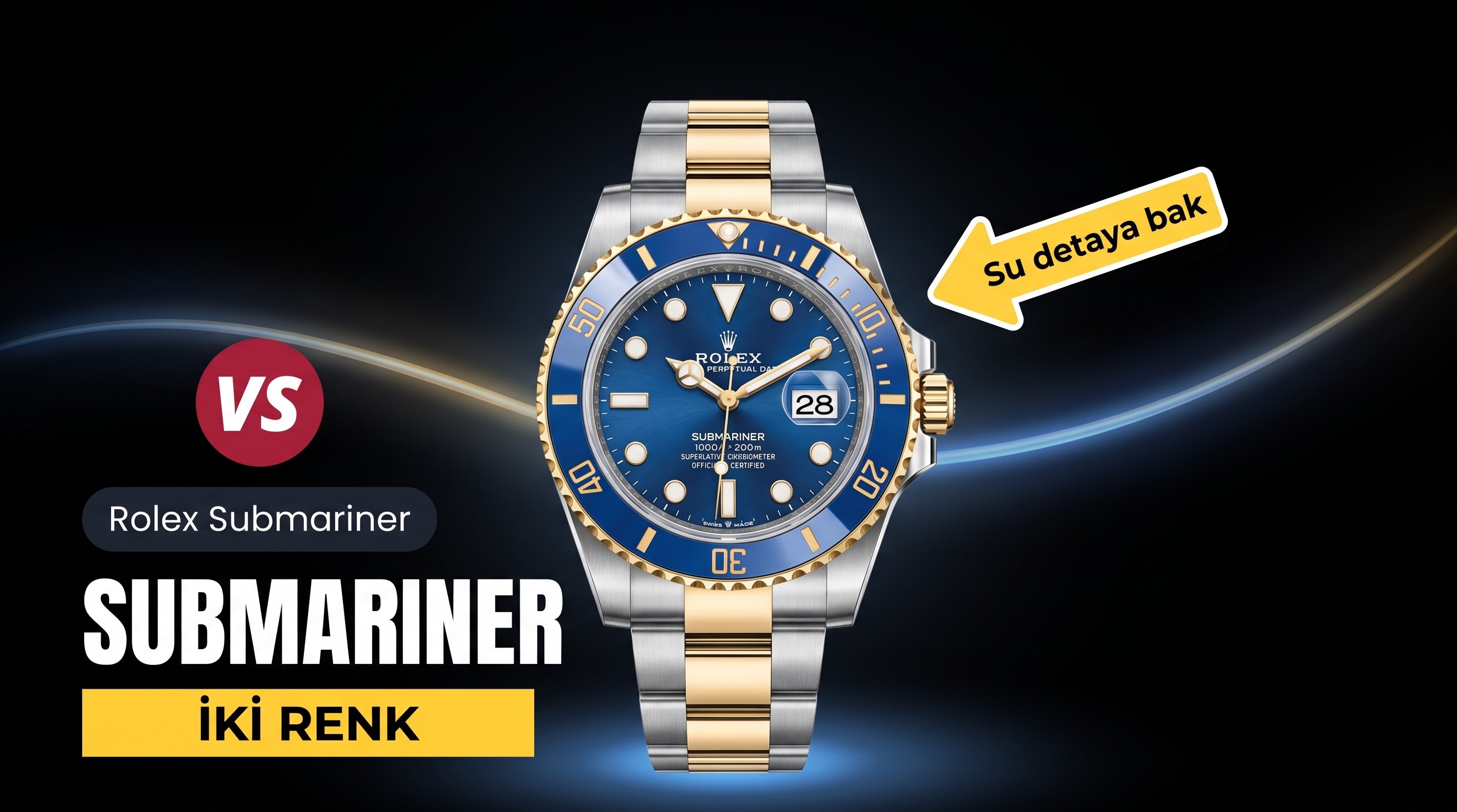 Vs Factory Rolex Celik Altin Submariner 3235 Rep...