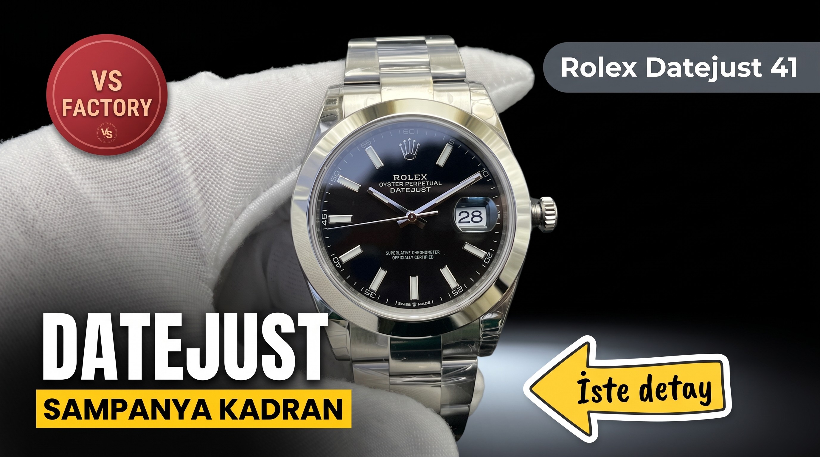 VS Factory Rolex Datejust 41 MM Kol Saati