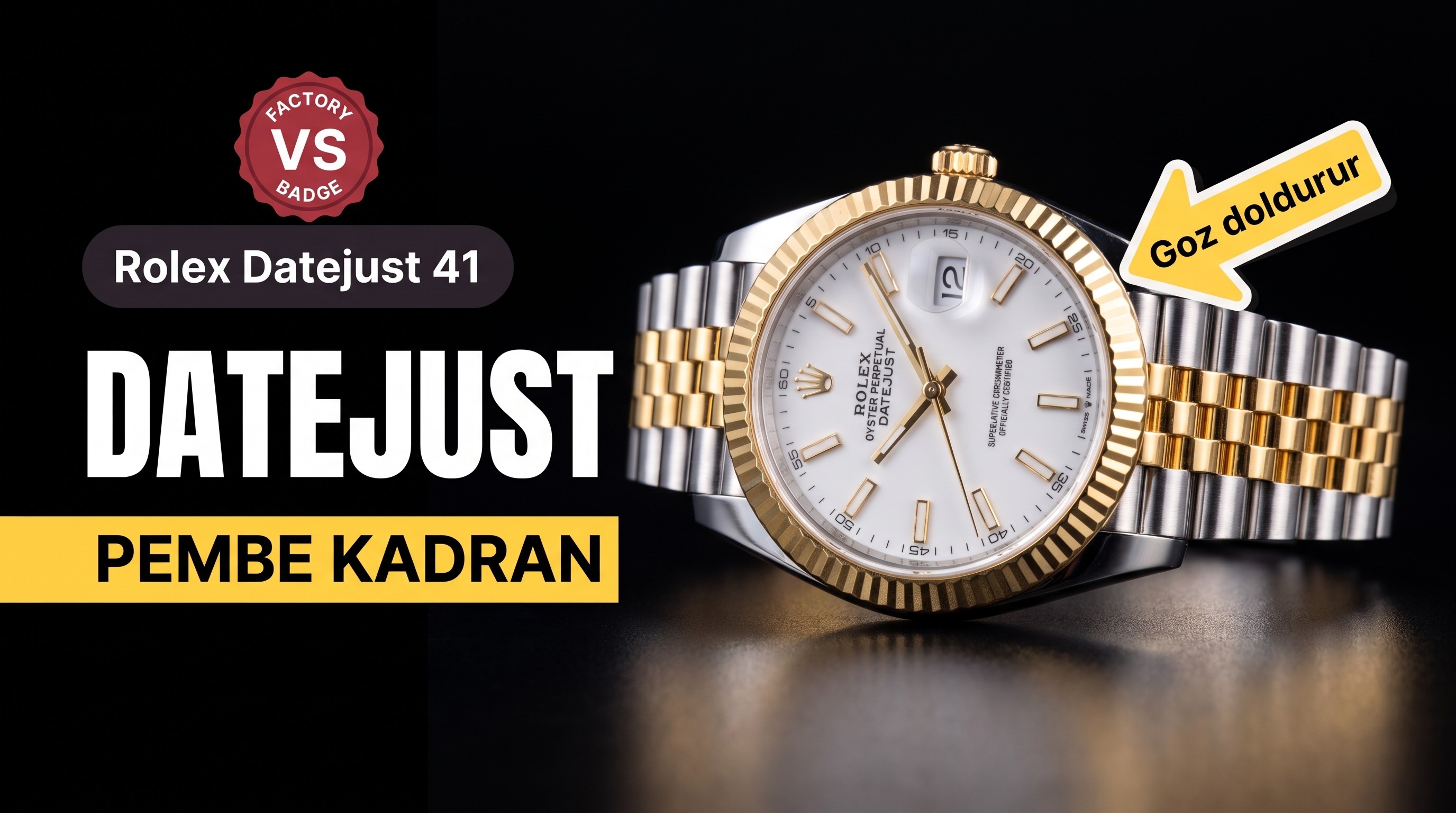 VS Factory Rolex Datejust 41 MM Kol Saati