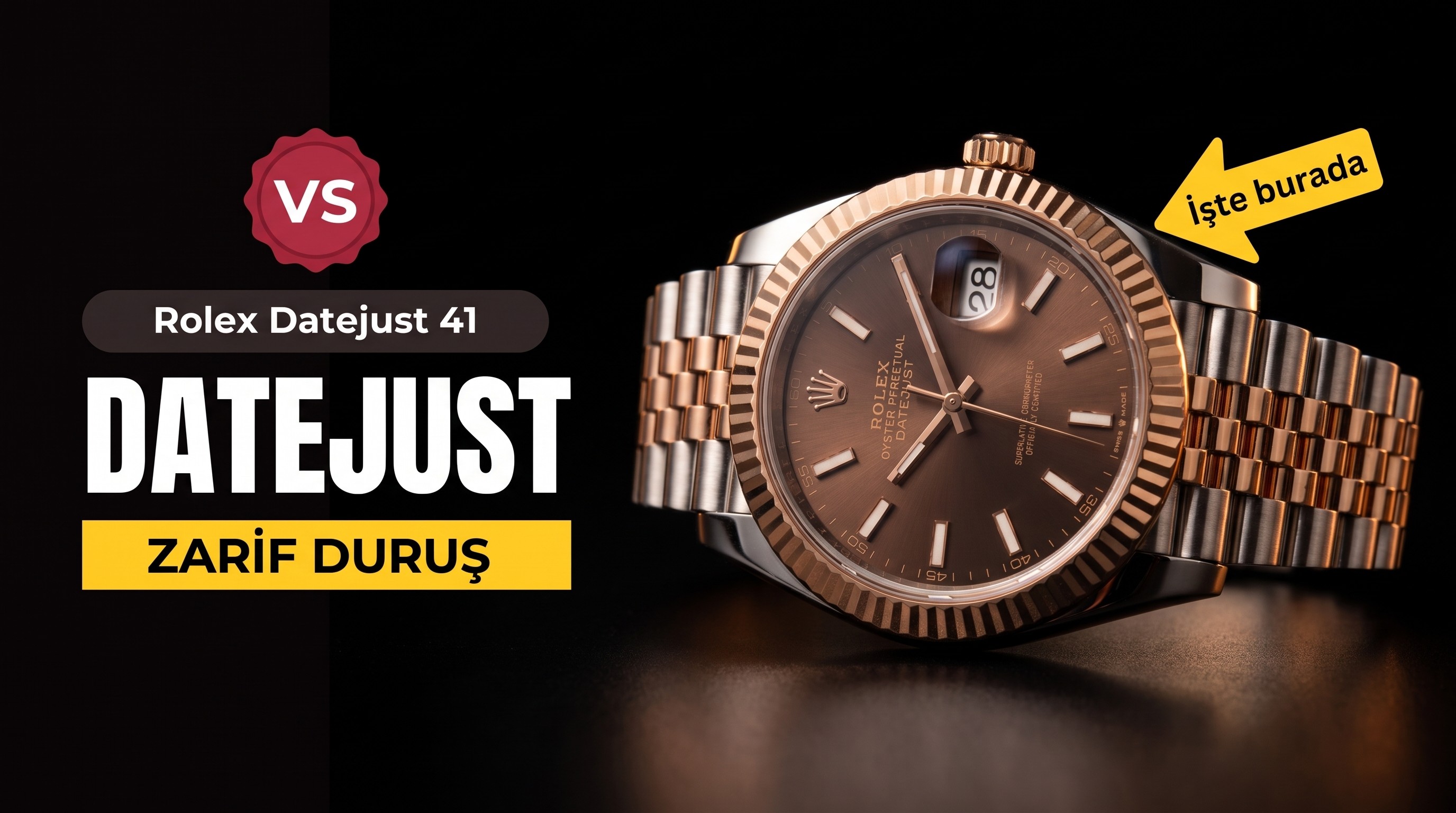 VS Factory Rolex Datejust 41 MM Kol Saati