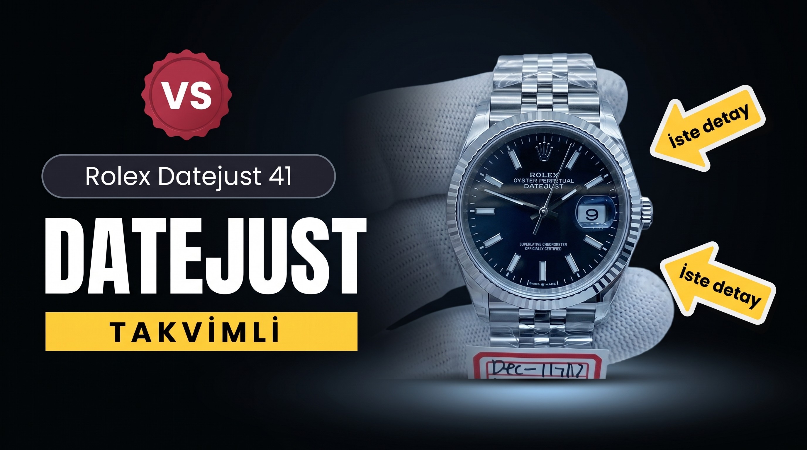 VS Factory Rolex Datejust 41 MM Saat