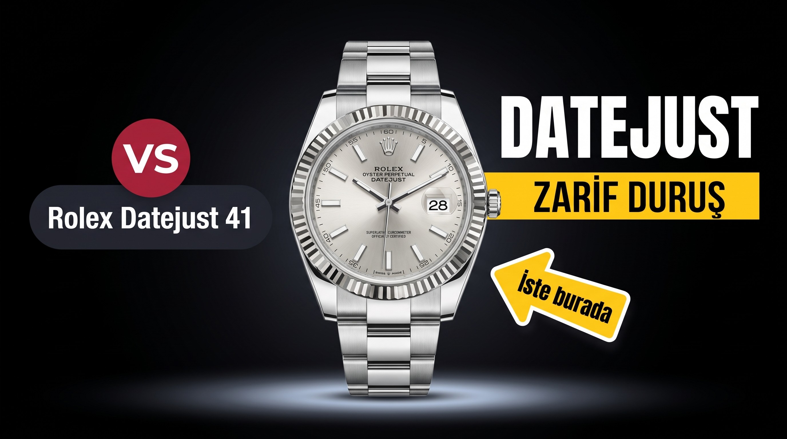 VS Factory Rolex Datejust 41 MM Saat