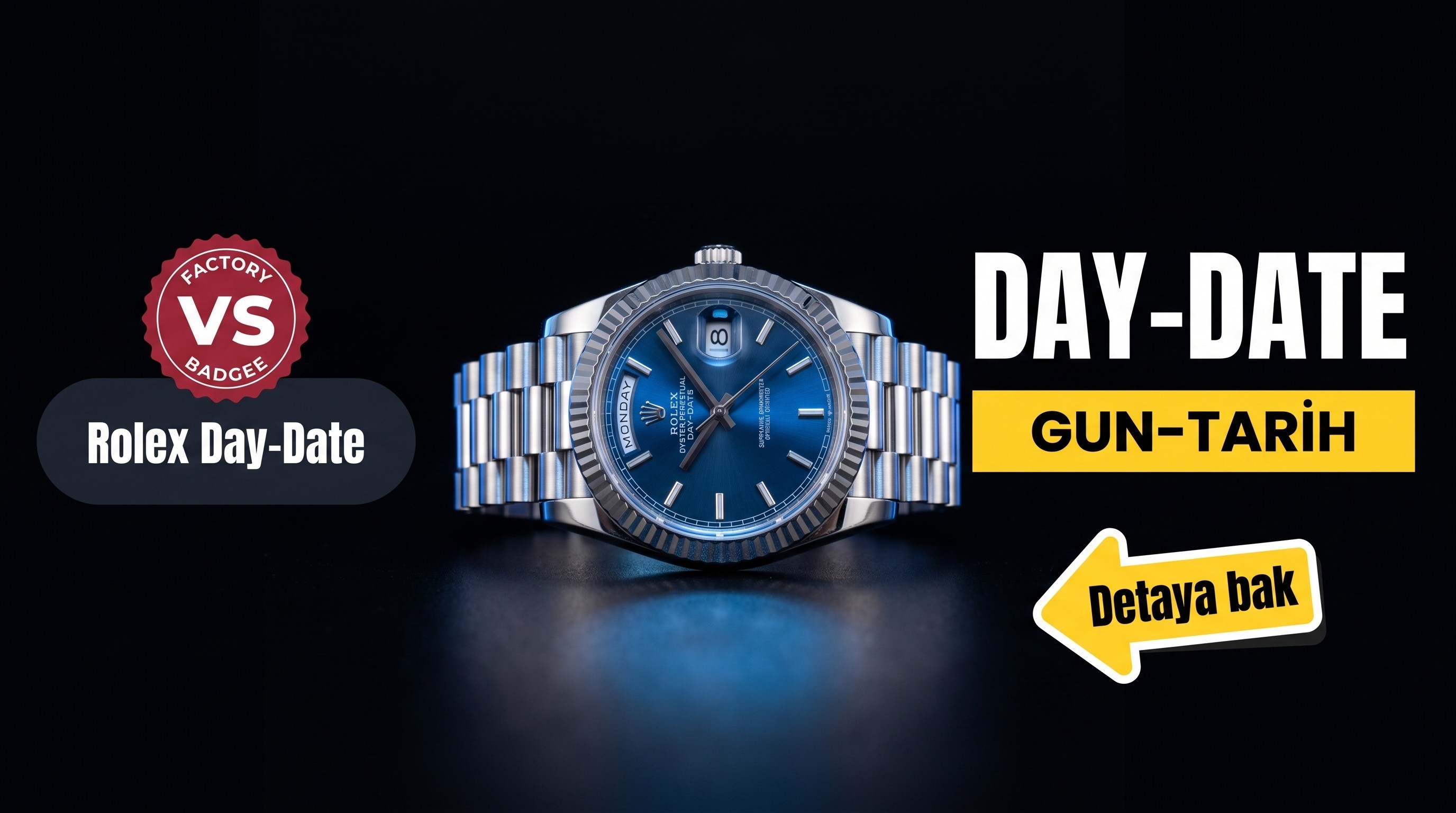 VS Factory Rolex Day-Date DD, içindeki Dandong 3255 mekanizmasına rağmen neden ağırlıklandırılmamış?