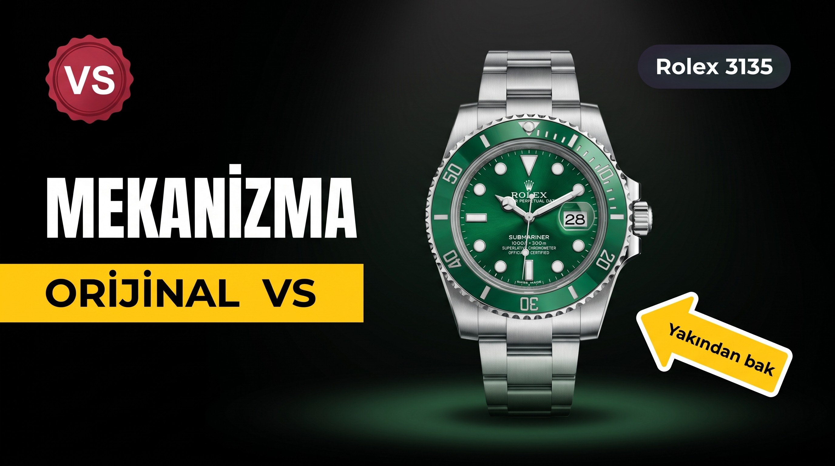 Rolex VS Factory Replika Saat İncelemesi