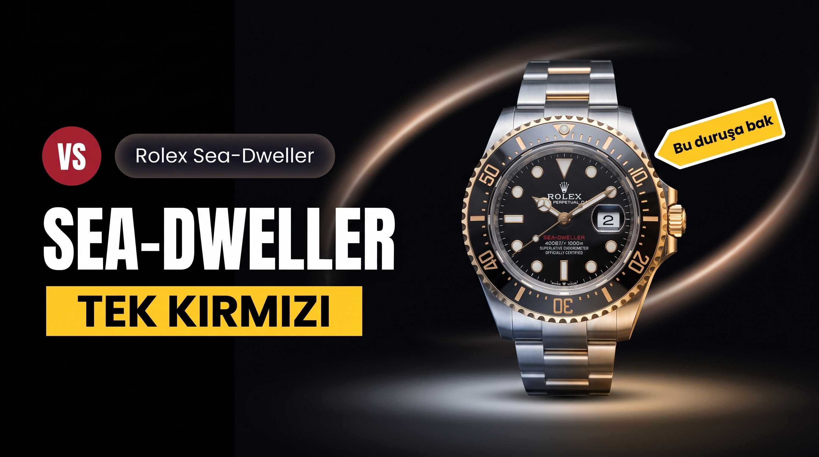 VS Factory Rolex Sea-Dweller Single Red Ghost King Replika Saat - VS Saat