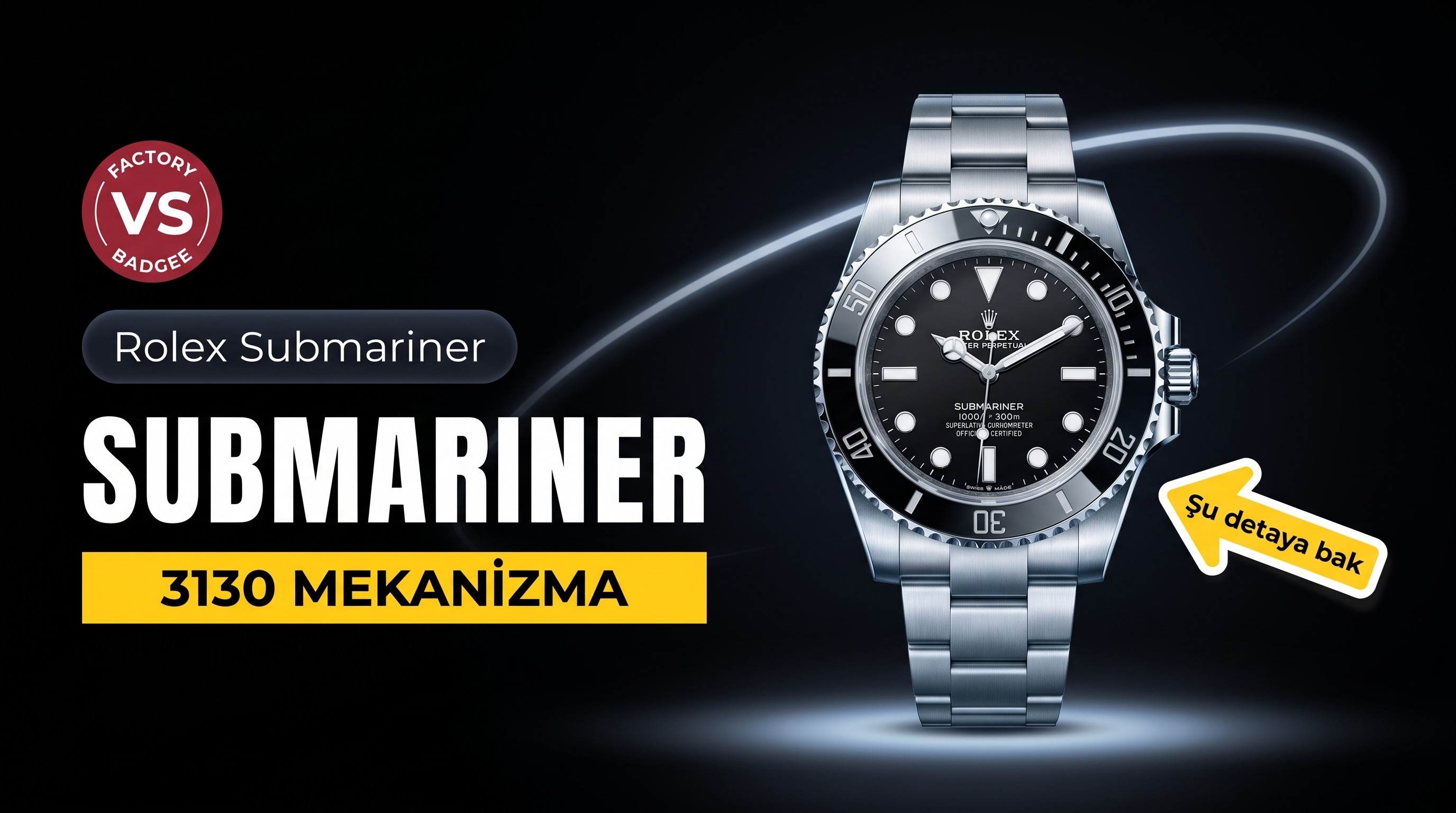 VS Factory Rolex tarihsiz siyah su hayaleti, 3130 mekanizmasının işçiliği iyi mi?
