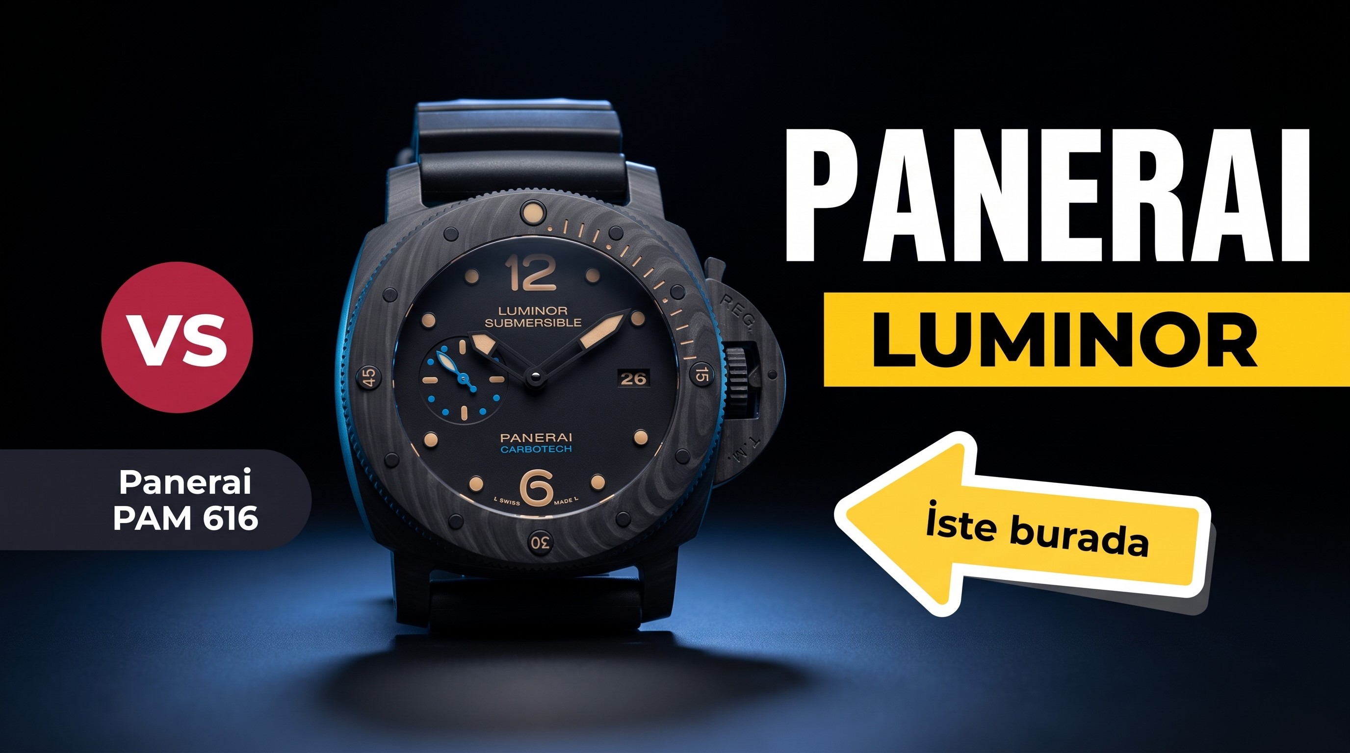Panerai Luminor Submersible PAM616 VS Factory İn...