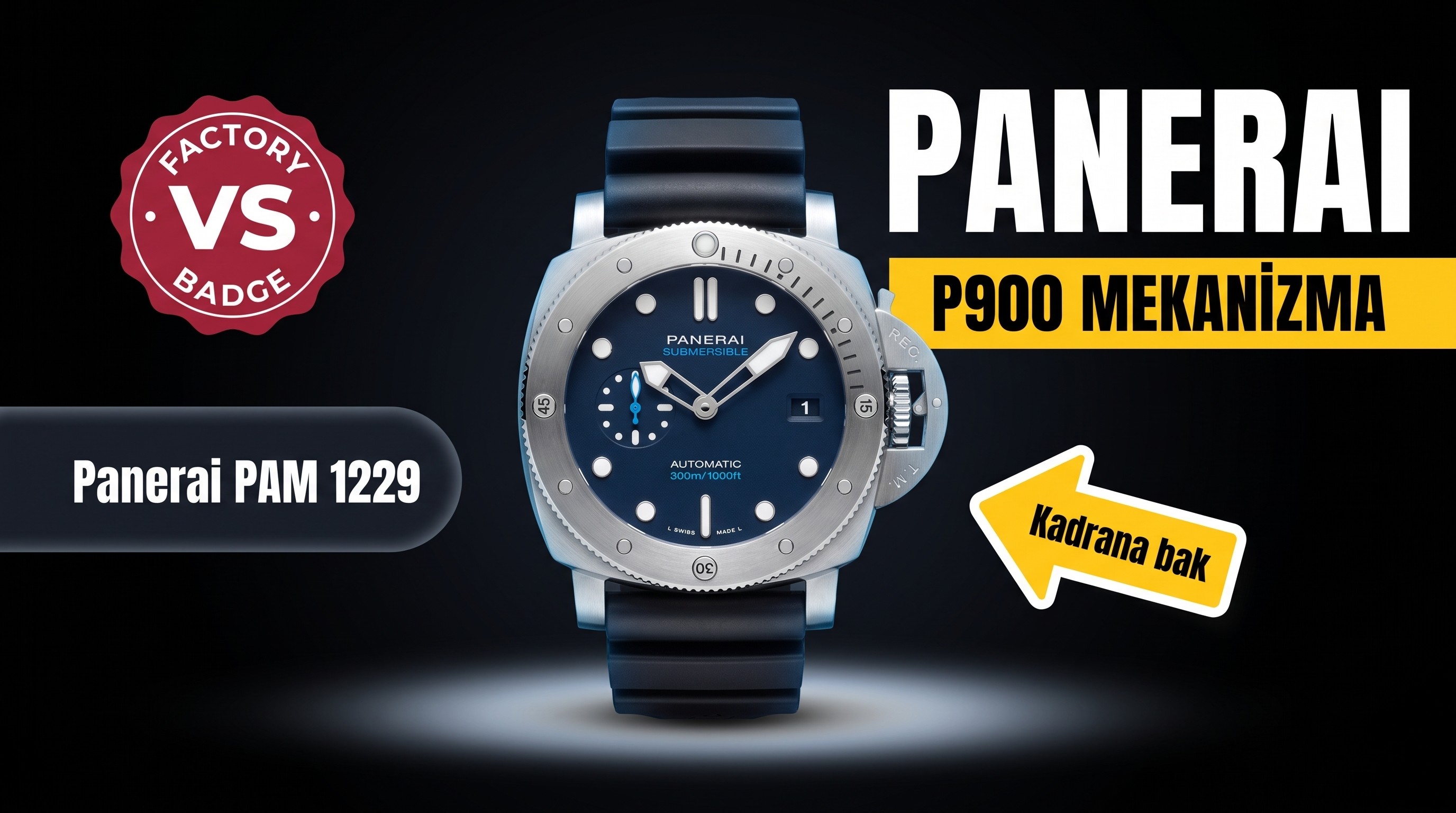 Panerai Luminor Submersible 1229 VS Factory İnce...