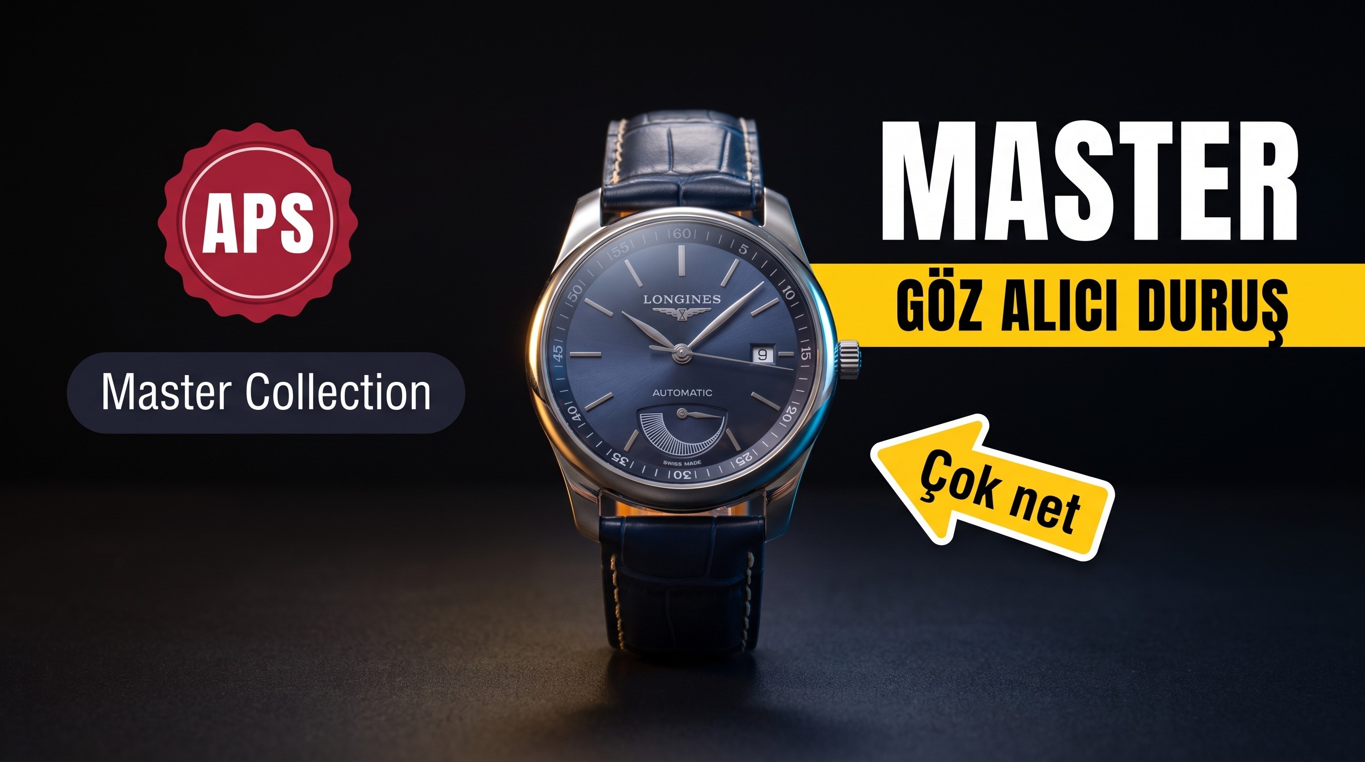 APS Factory Longines Master Collection güç göstergeli "büyük ağız" serisi L2.908.4.92.0 saat incelemesi