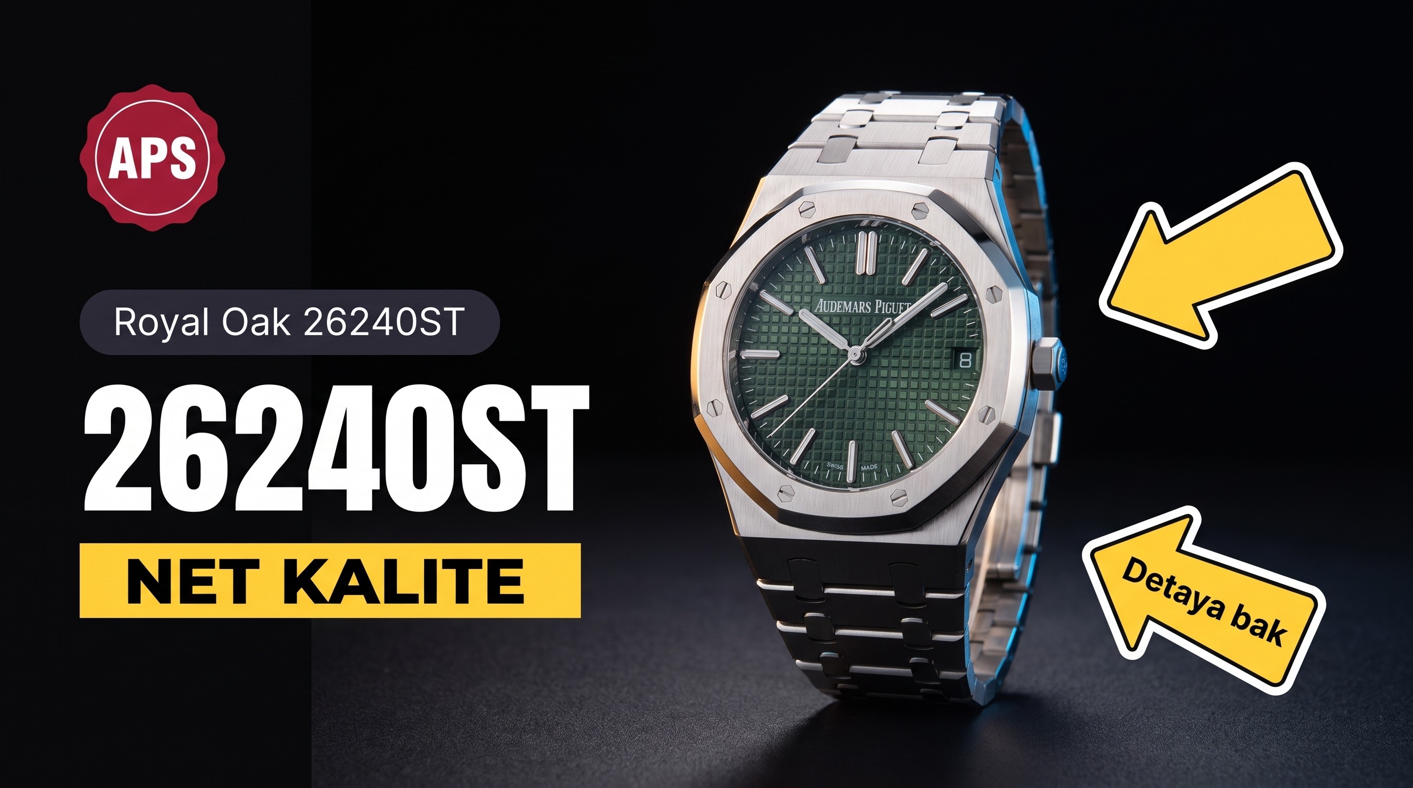 [APS üretimi | Royal Oak serisi 26240ST efsanenin yeniden doğuşu] 41 mm paslanmaz çelik zırhıyla 50 yıllık lüks spor efsanesini sürdürüyor
