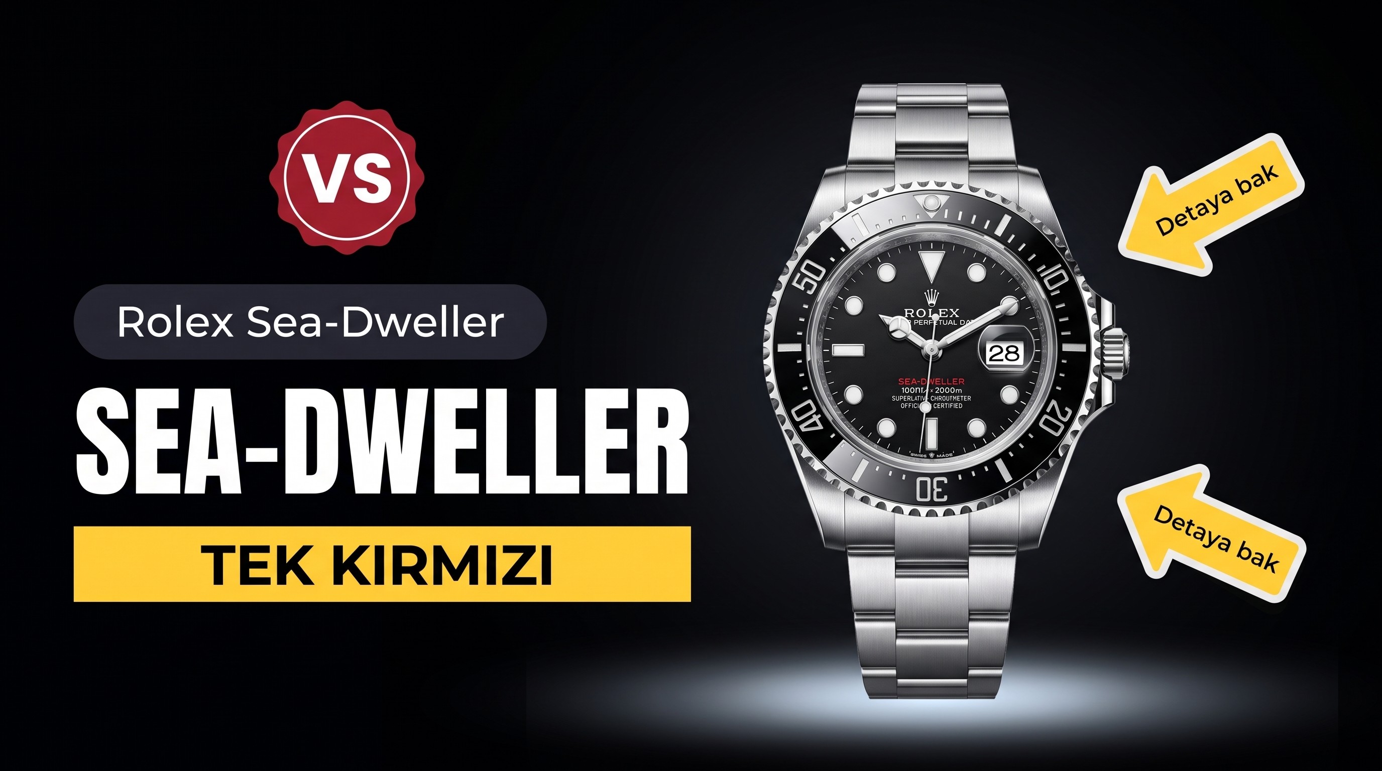XF Factory Rolex Sea-Dweller Tek Kırmızı «Küçük Şeytan» Söküm ve İnceleme