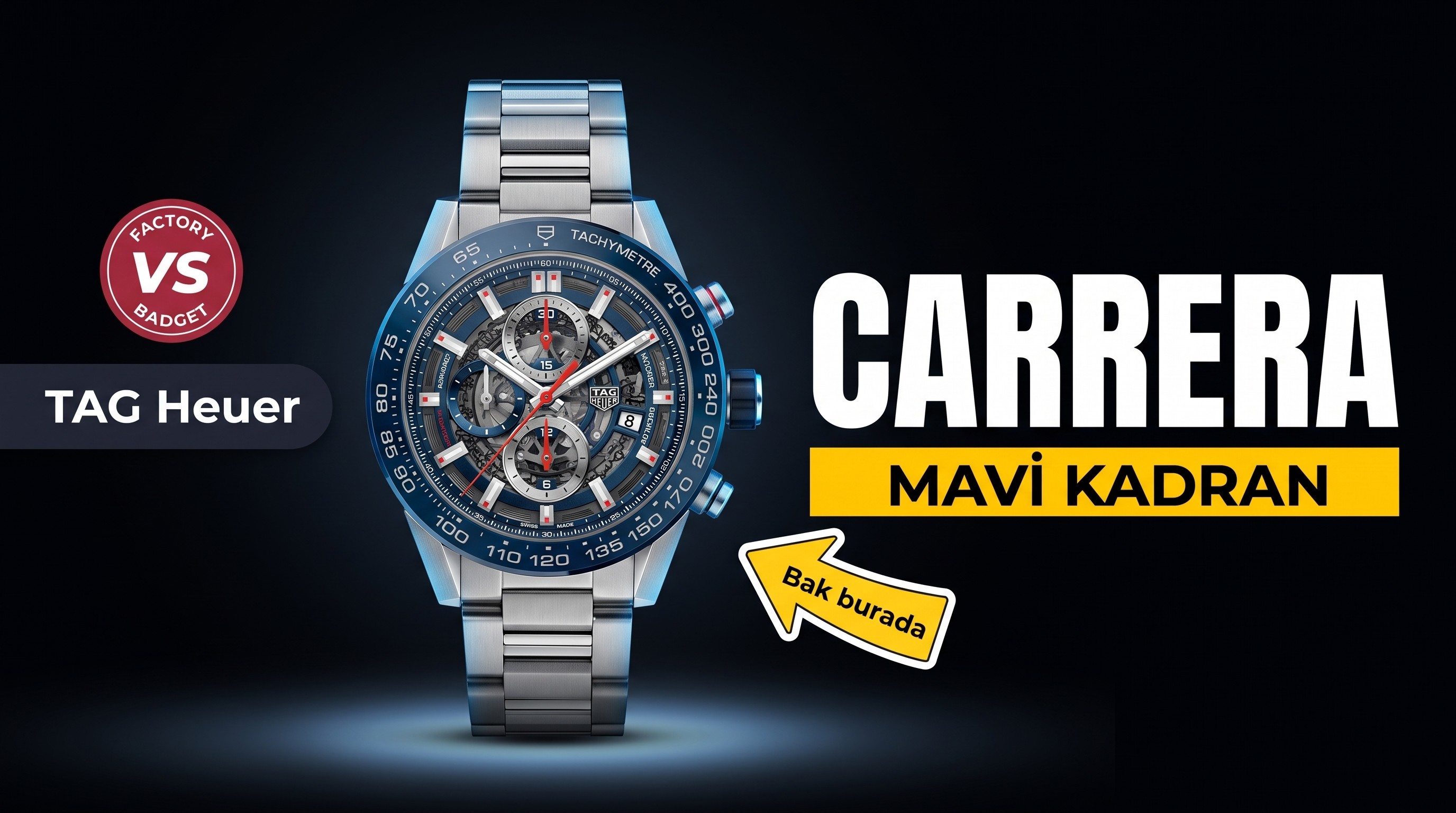 XF Factory TAG Heuer Carrera serisi - Yeni mavi kadranlı saat işçilik incelemesi
