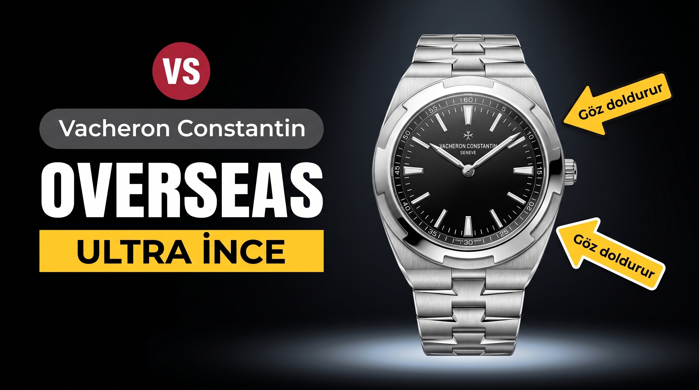 XF Factory Vacheron Constantin Overseas 2000V Ultra İnce «Siyah Kadran» İşçilik İncelemesi