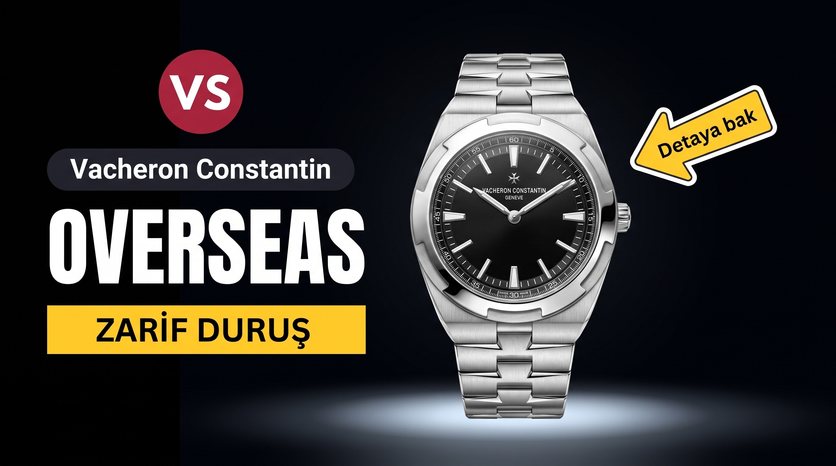 XF Factory Vacheron Constantin Overseas Ultra İnce 2000v Siyah Kadran Kol Saati İncelemesi