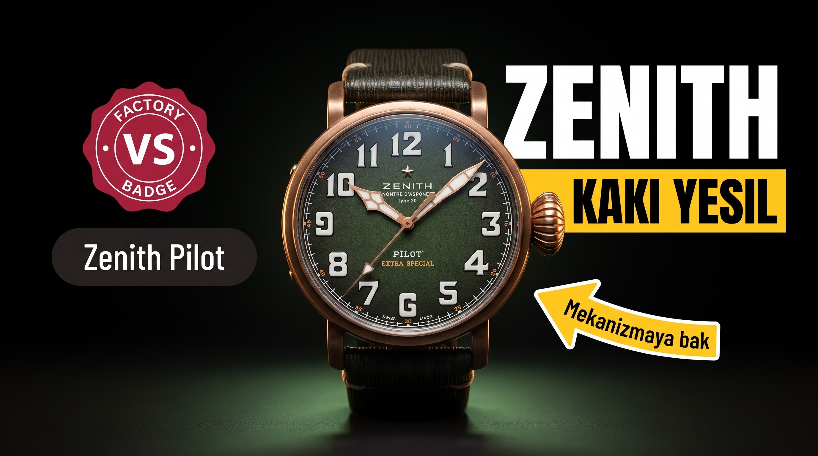 XF Factory Zenith Bronz Pilot kaki yeşilinde renk farkı olur mu?