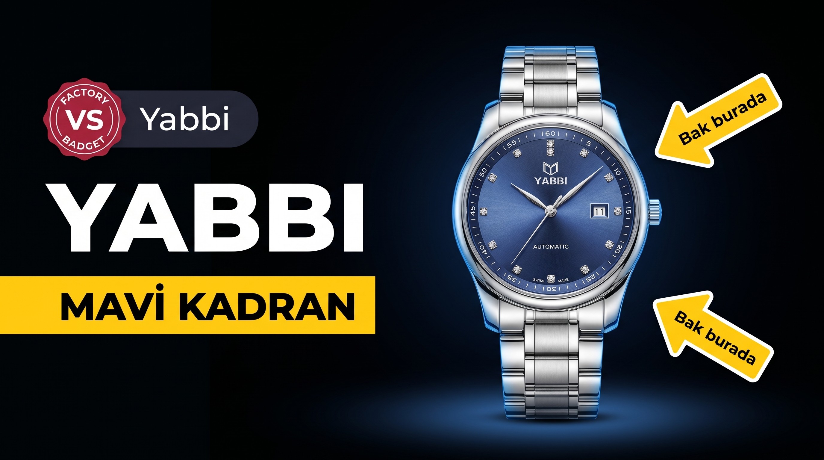 YABBI yüksek kaliteli mekanik erkek saati, yerli üretimin gururu (mavi kadran) incelemesi