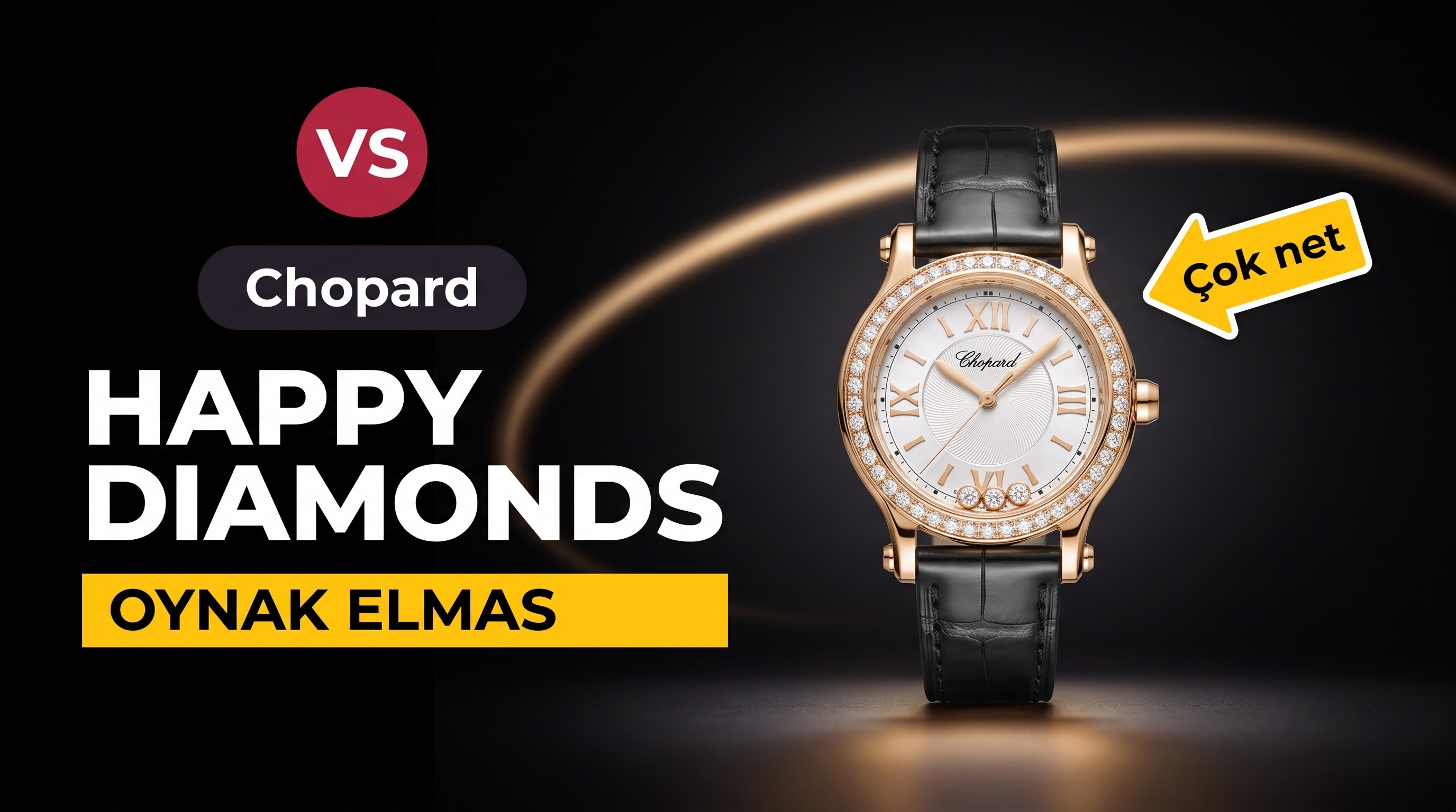 YF Factory Chopard Happy Diamonds Serisi 278590-3001 Kol Saati