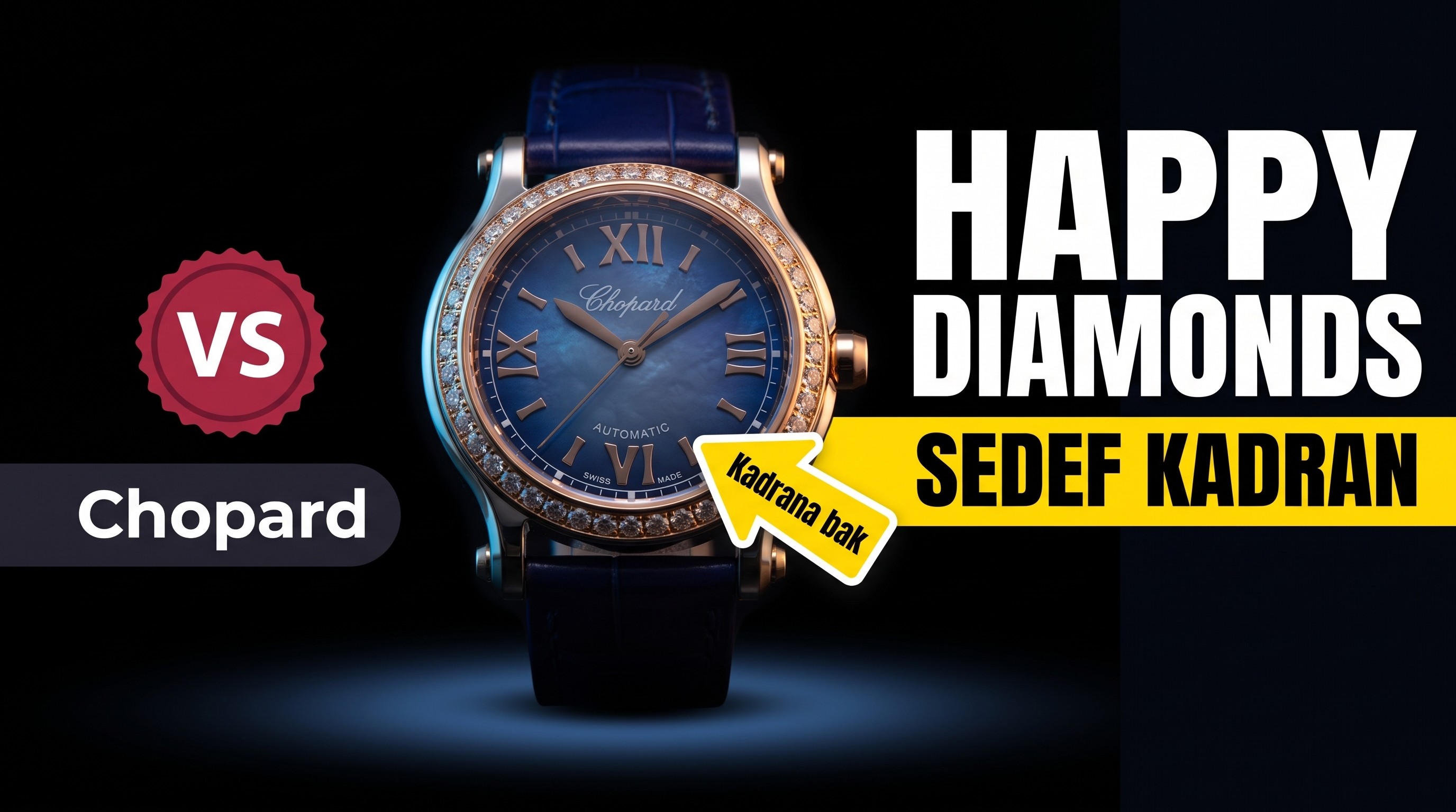 YG Factory Chopard HAPPY DIAMONDS Serisi 278492-9001 Kol Saati