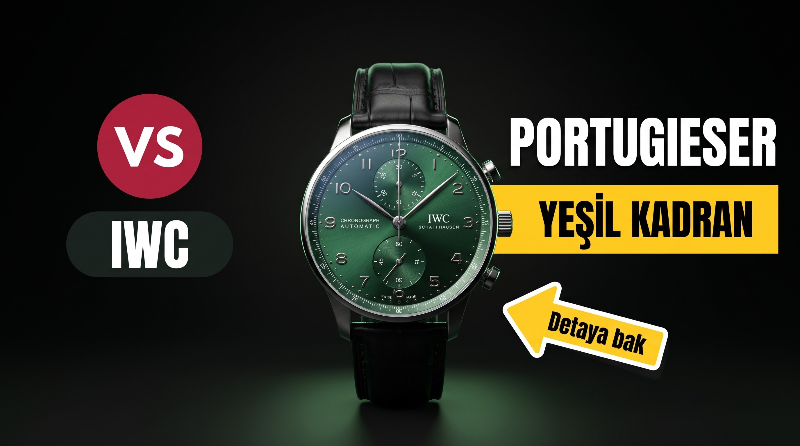 YL Factory IWC Portugieser Kronograf IW371615 Yeşil Kadran İncelemesi